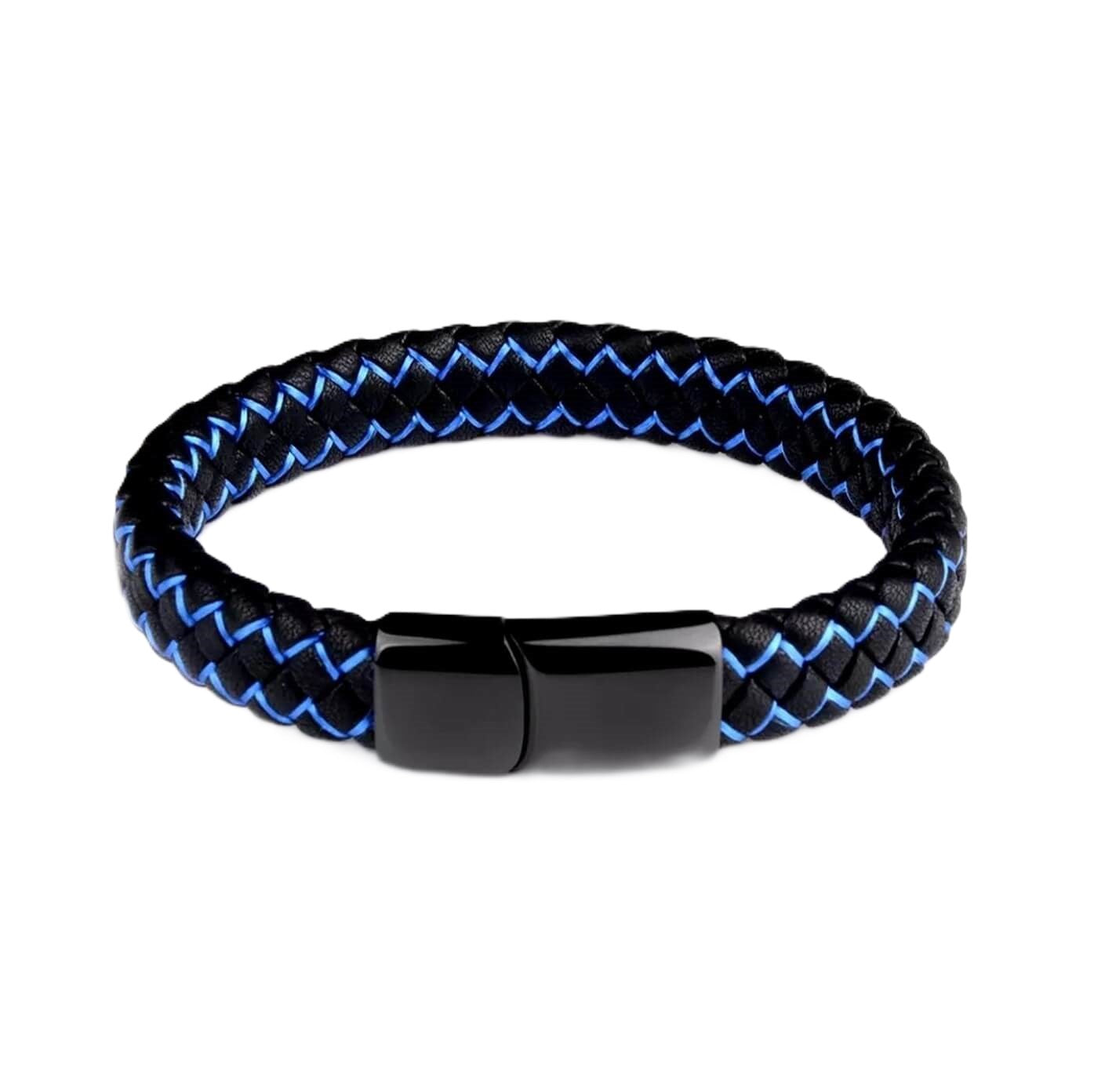 Stella Blue Leather Bracelet