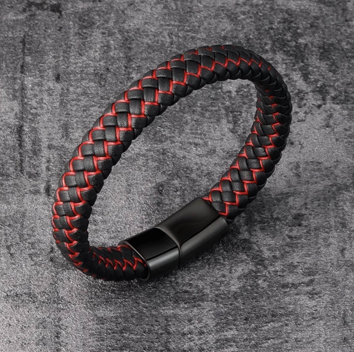 Stella Red Leather Bracelet