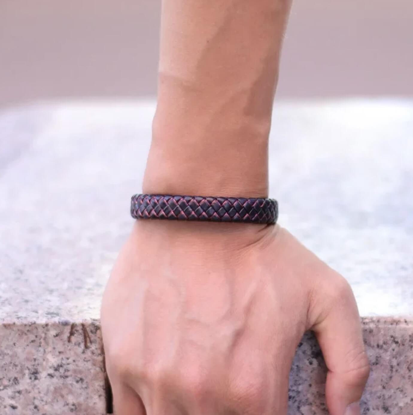 Stella Red Leather Bracelet