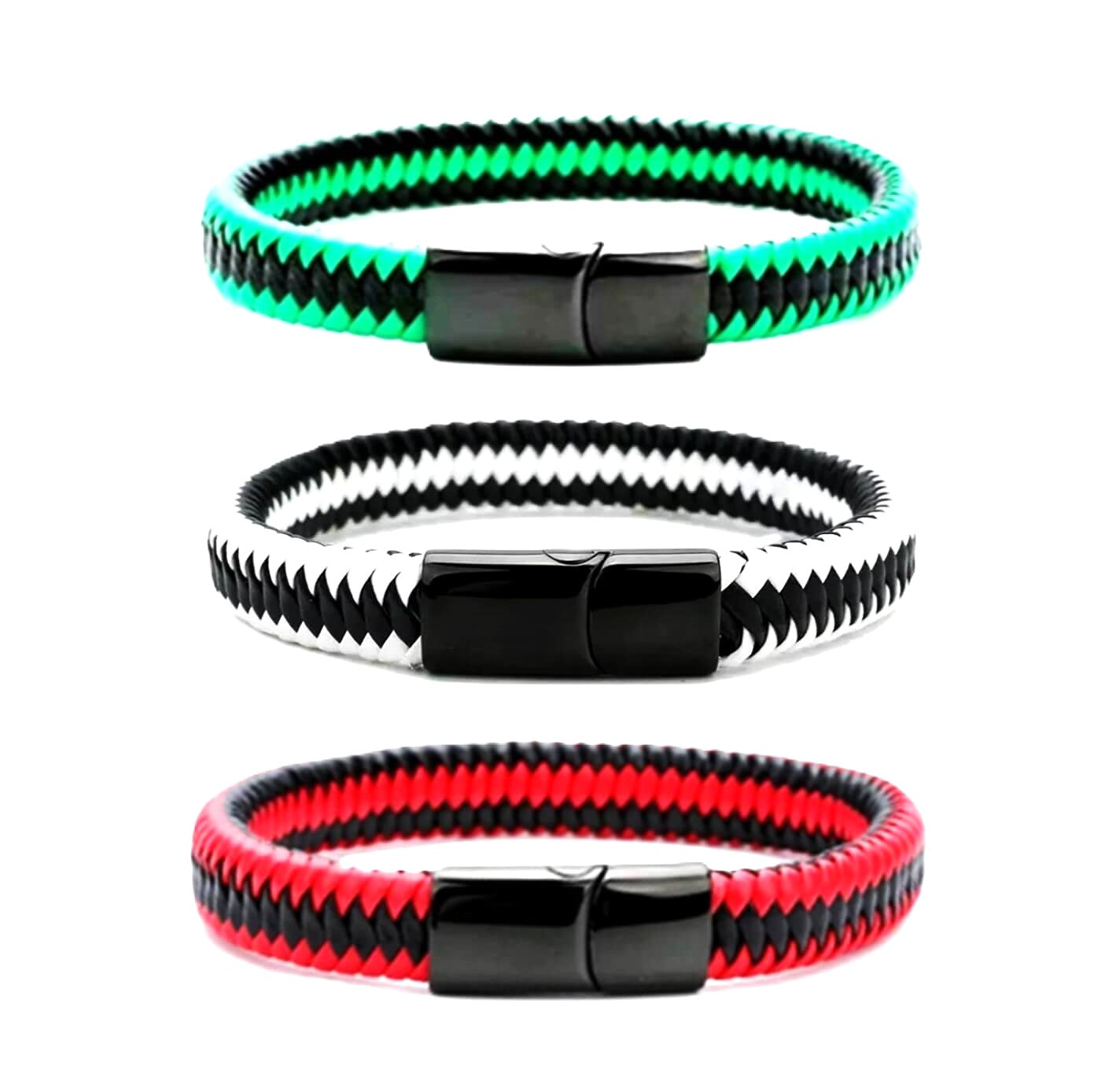 Unisex Zebra Leather Bracelets