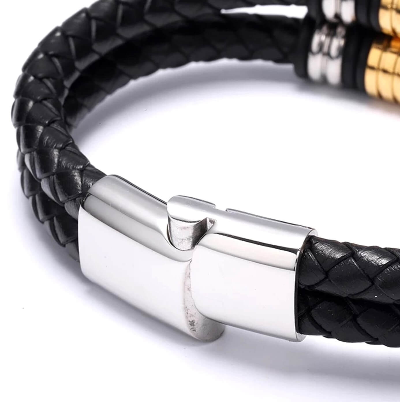 Mens Loop Leather Bracelet