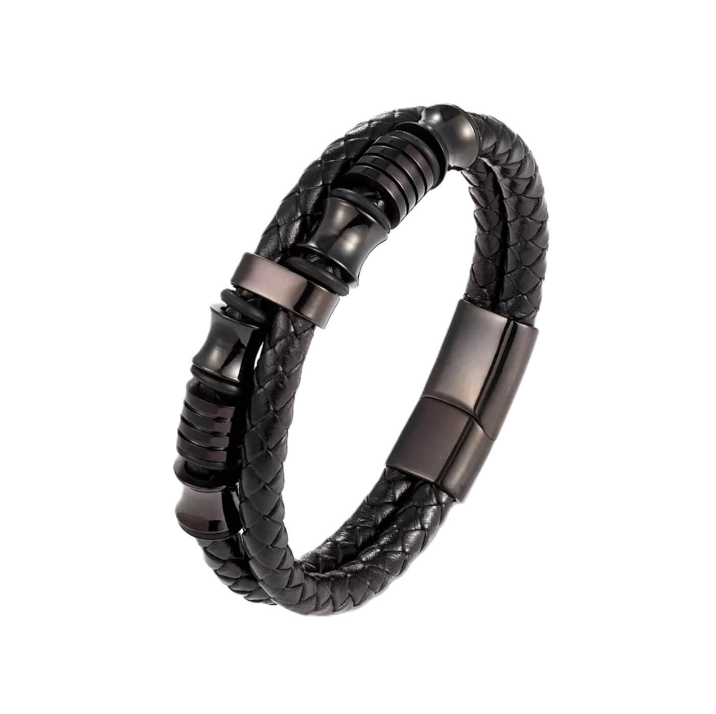 Swashbuckler Pirate Charm Leather Bracelet