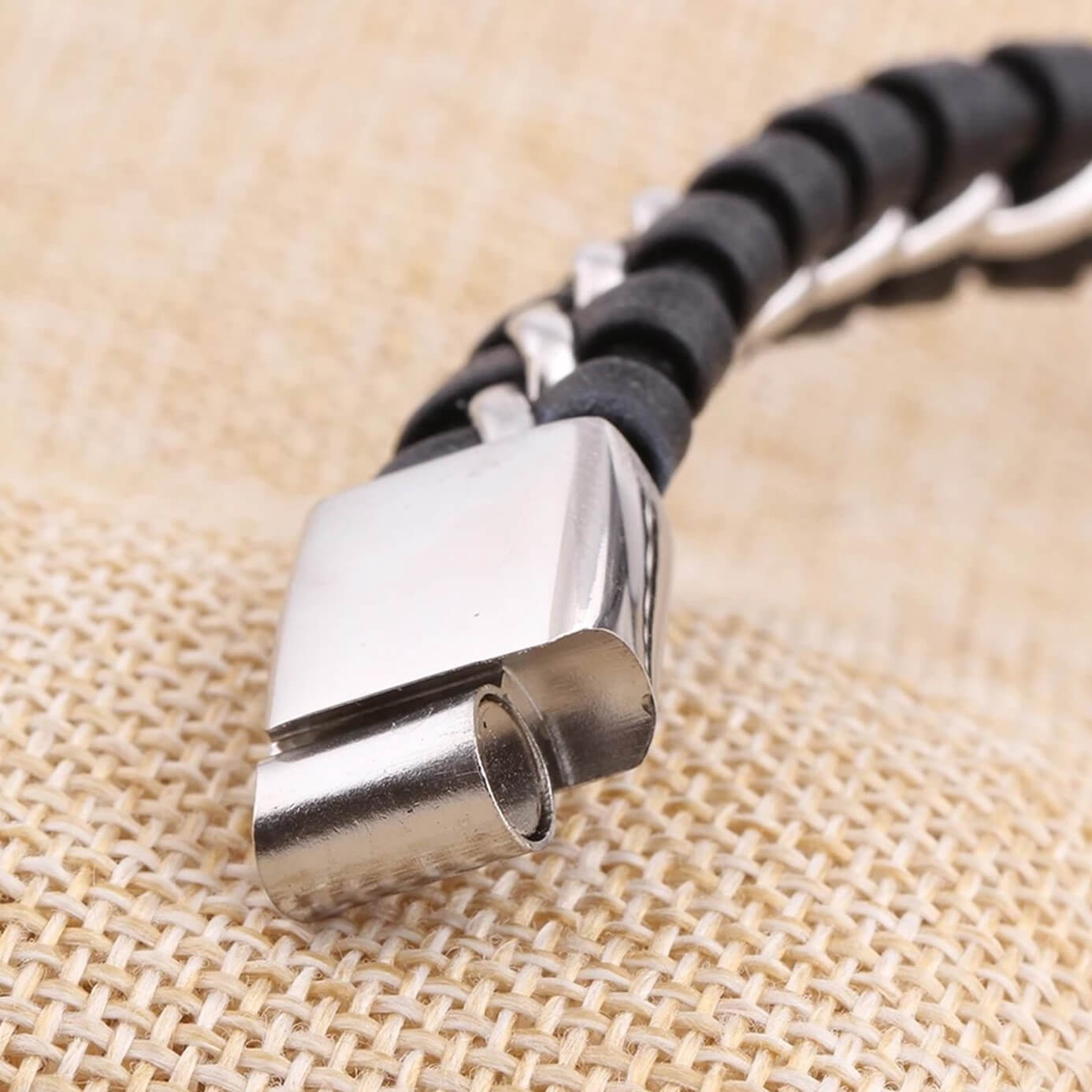 Mens Contra Leather Bracelet