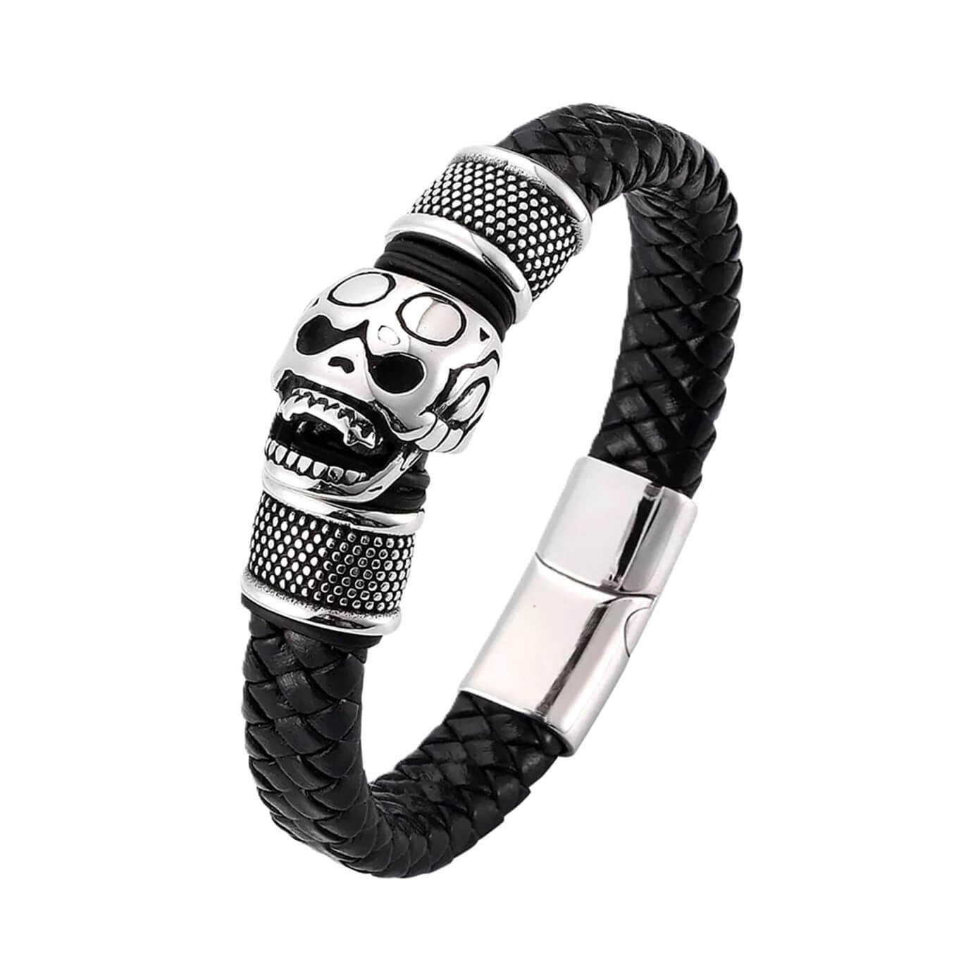 Mens Histrionic Leather Bracelet