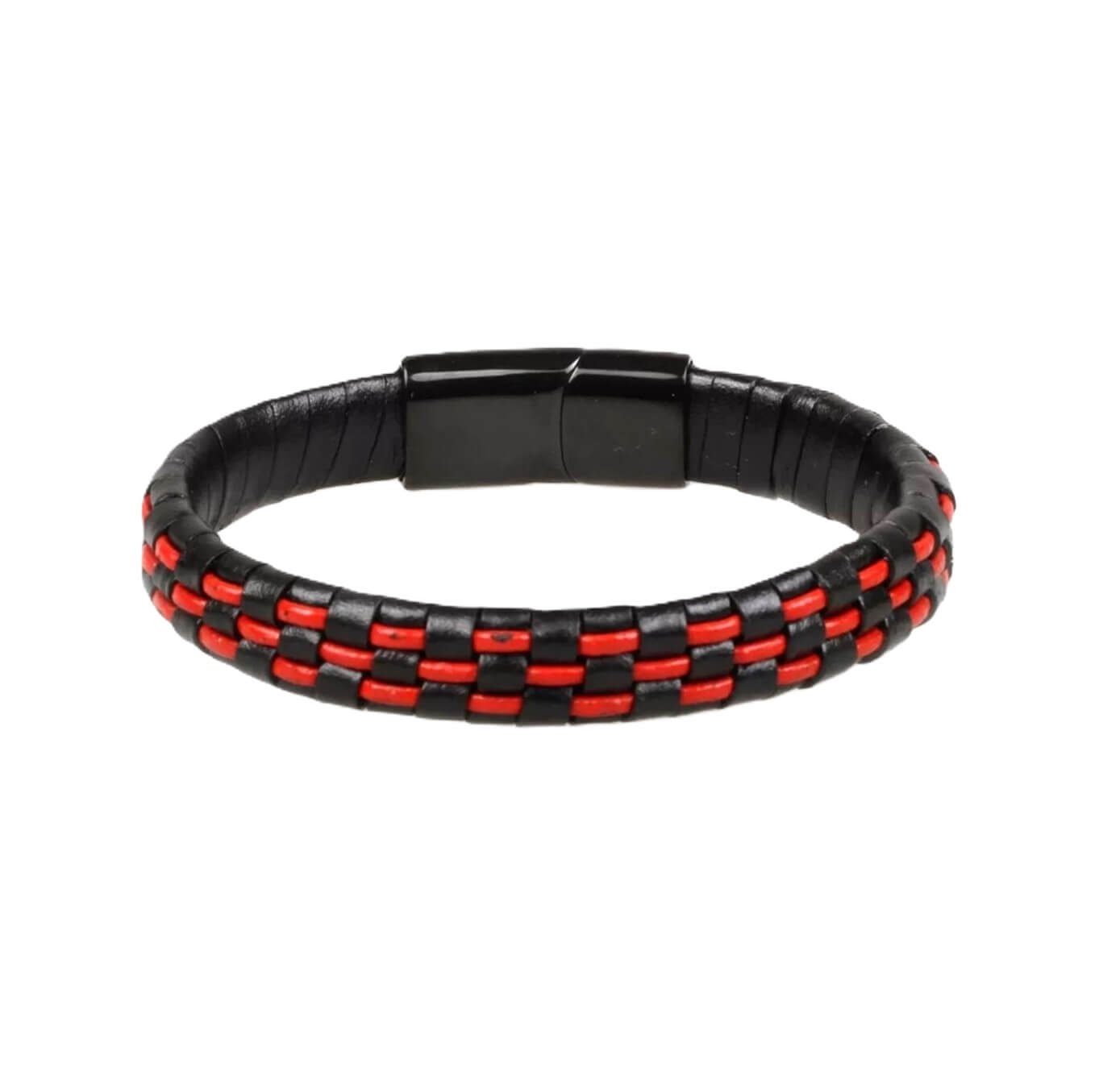 Mens Network Leather Bracelet