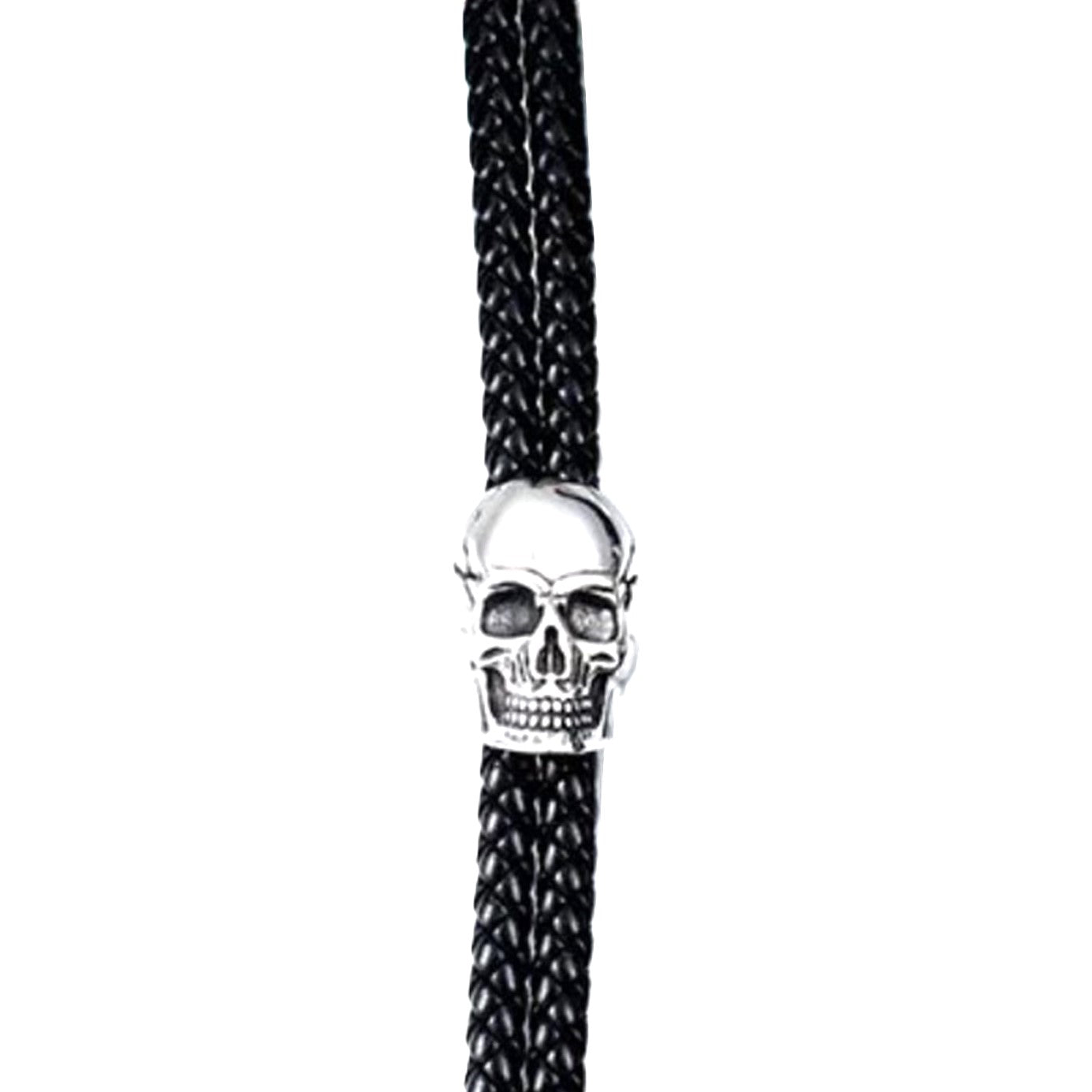 Plagiarize Skull Leather Bracelet
