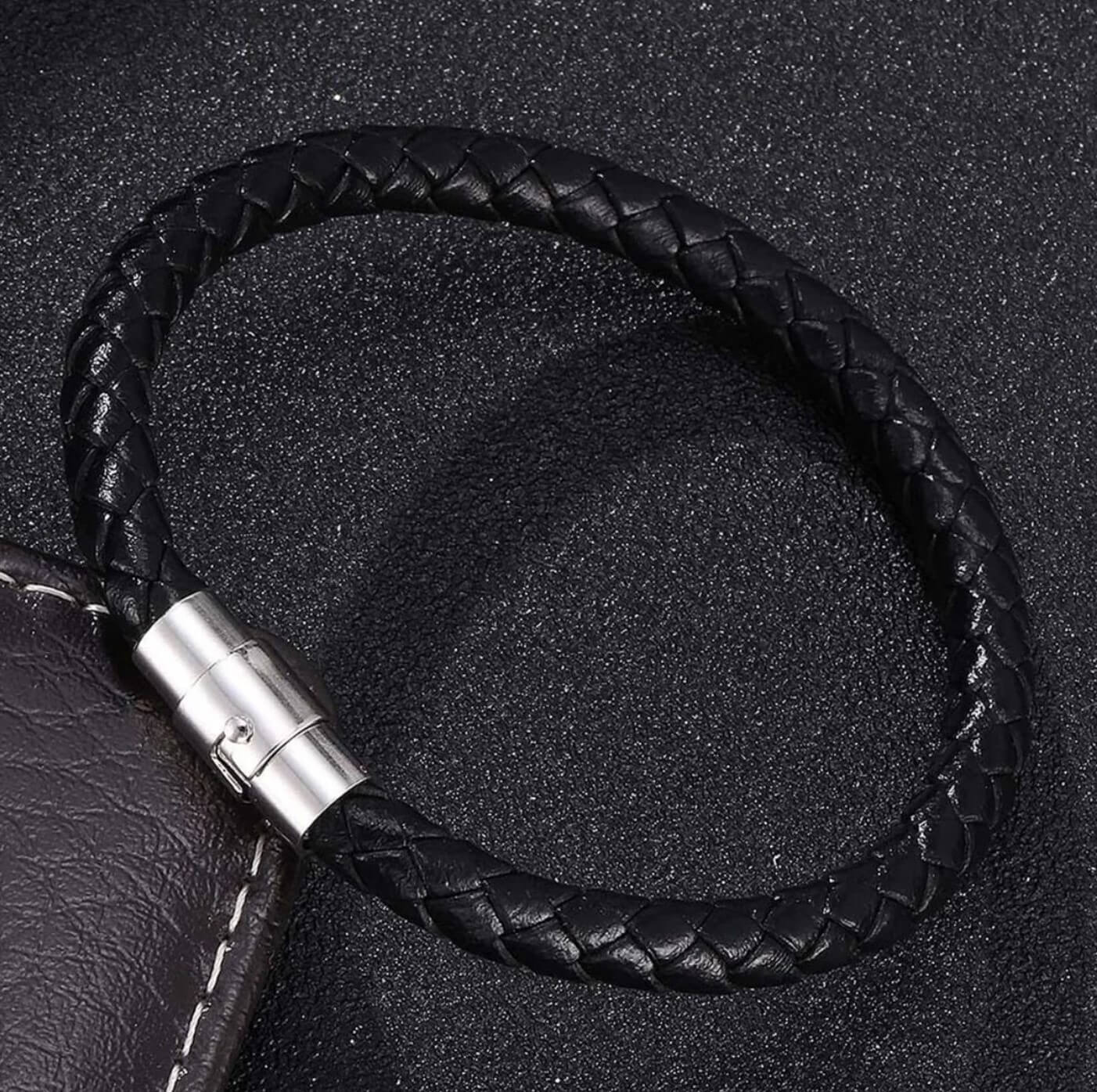 Unisex Communal Leather Bracelet/Black