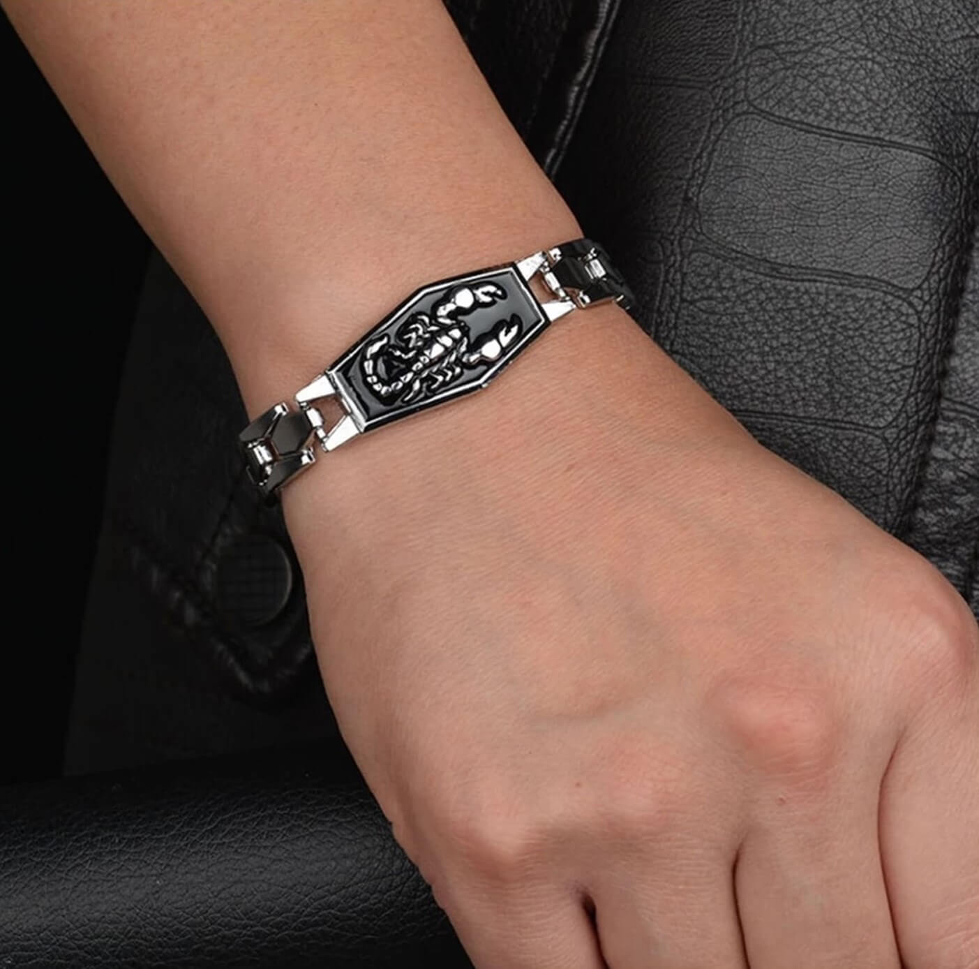 Unisex Shadow Zodiac Scorpion Bracelet