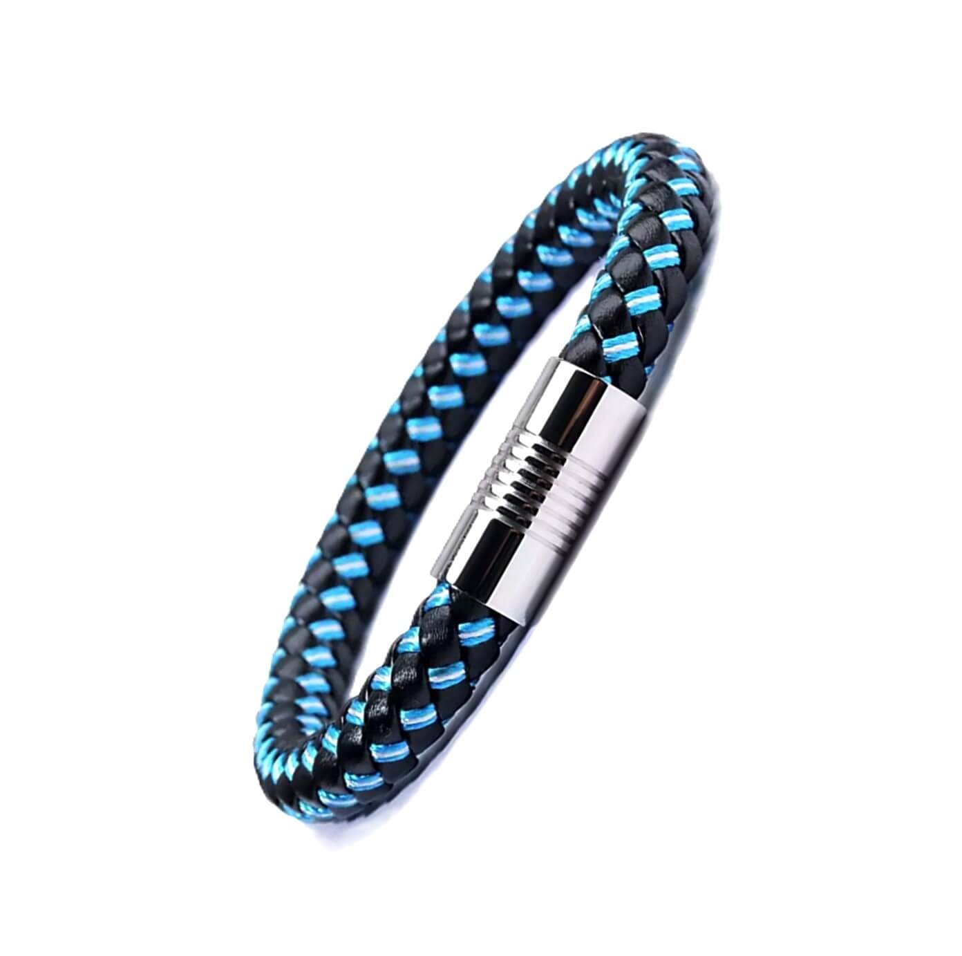 Unisex Emblem Leather Bracelet