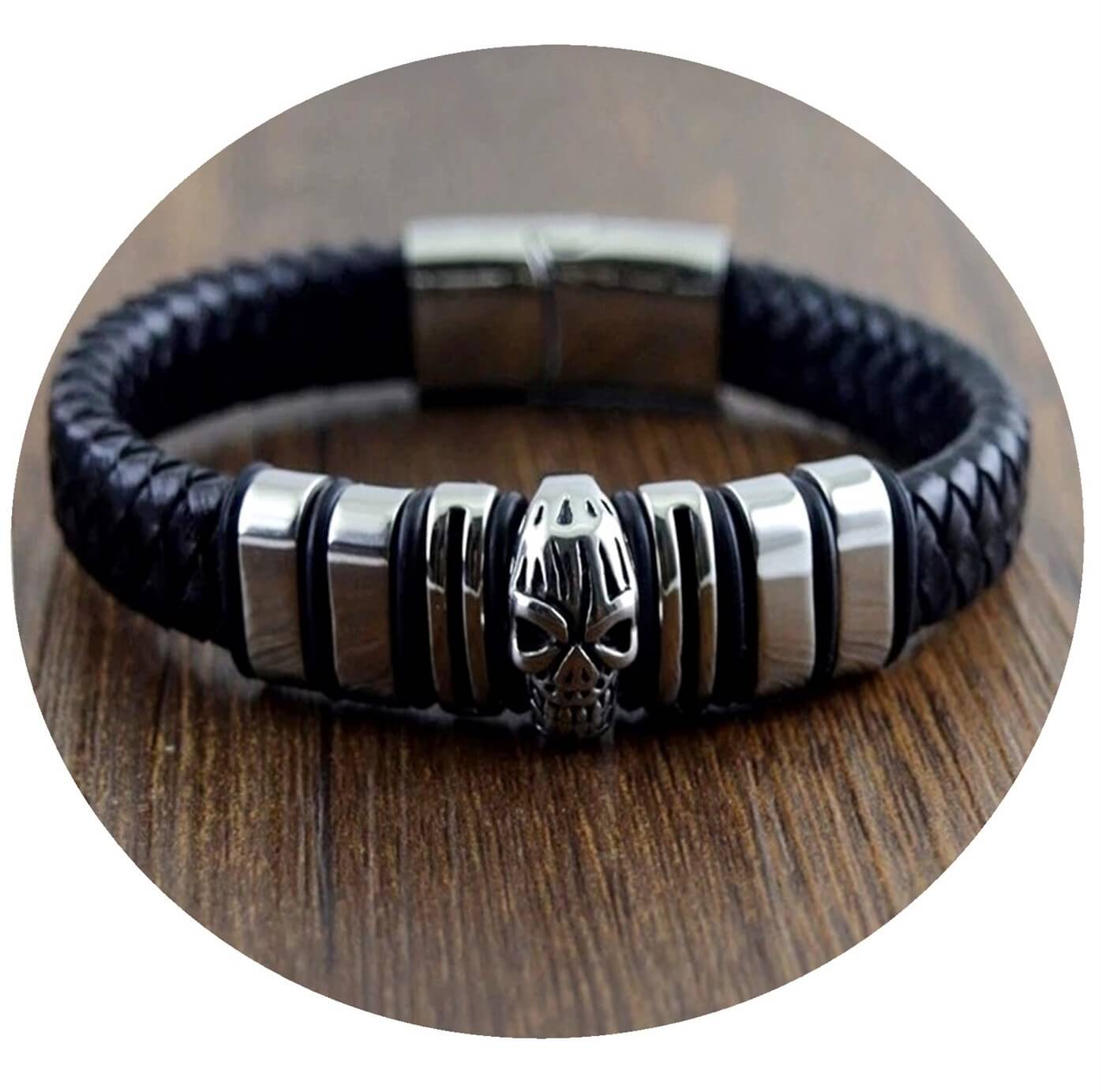 Mens Apparition Leather Bracelet