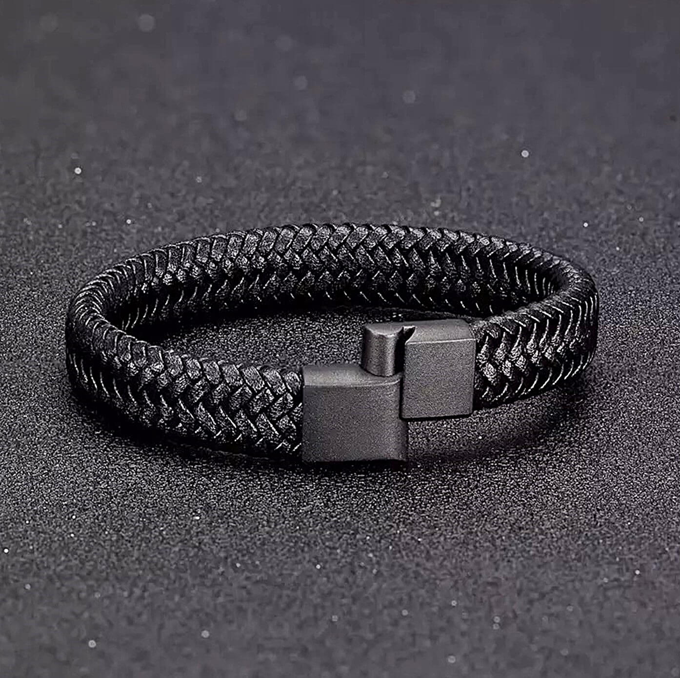 Mens All Black Historical Bracelet