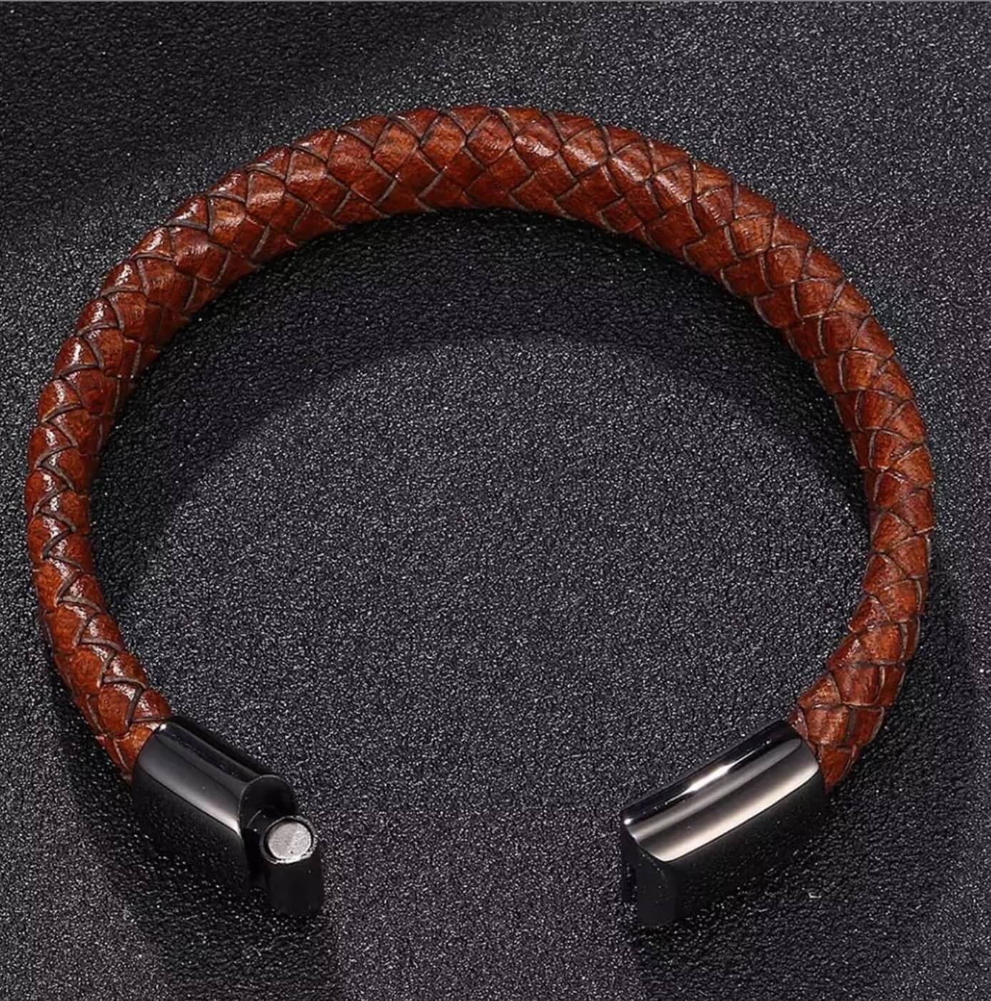 Mens Burnt Umber Historical Bracelet