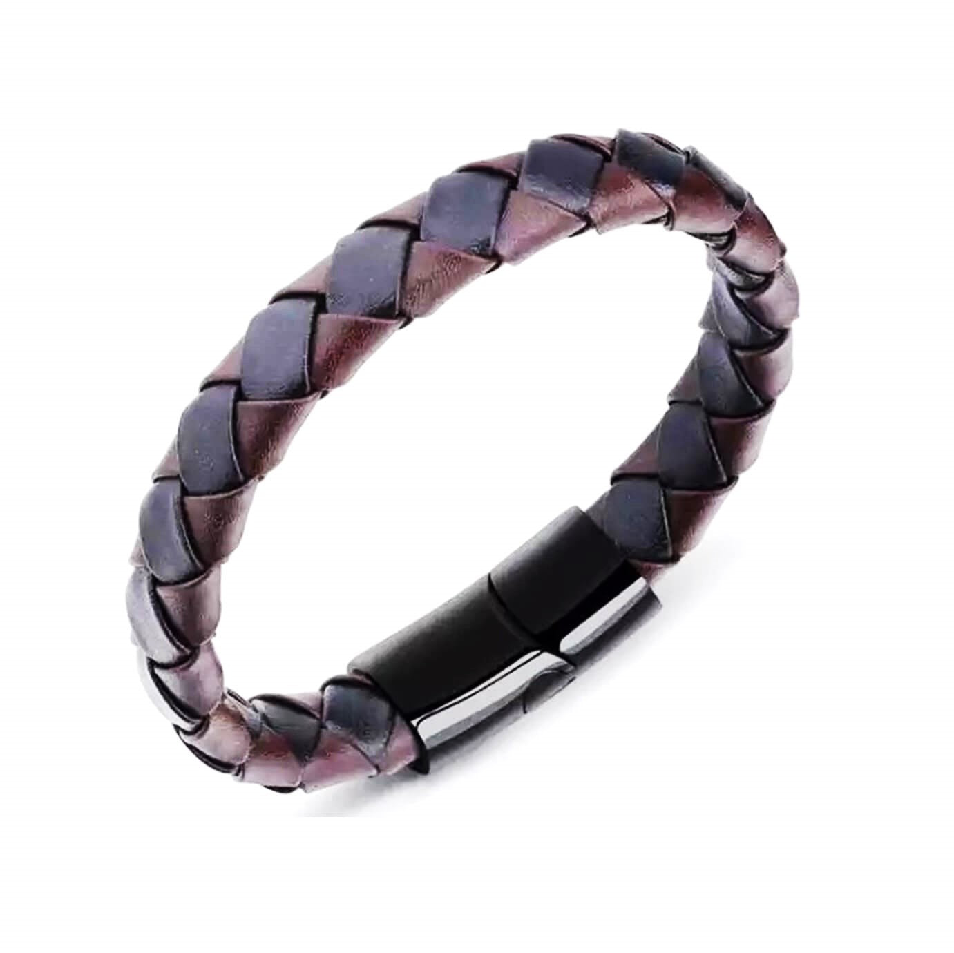 Mens Inset Two-tone Bracelet