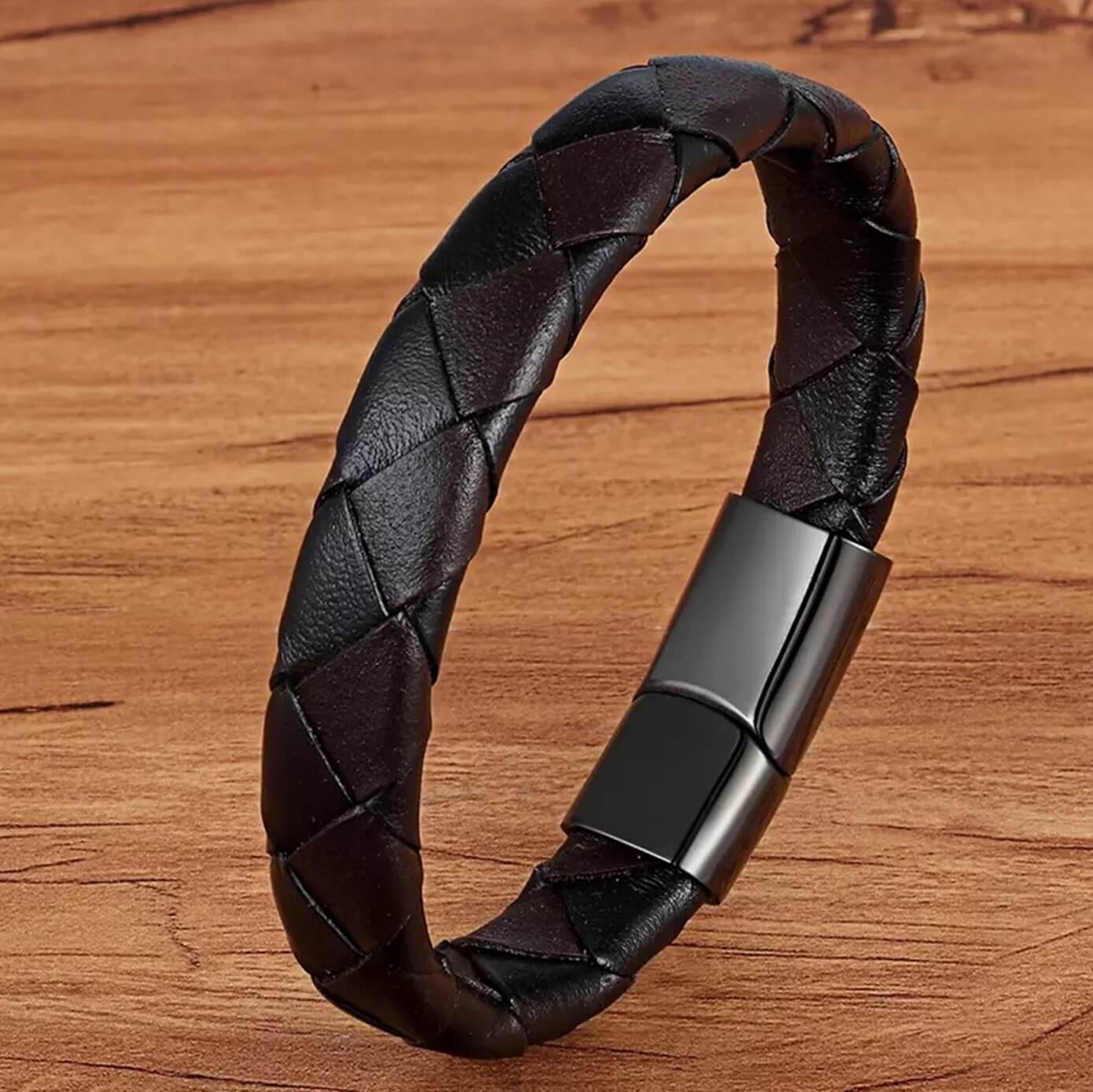 Mens Inset Two-tone Bracelet