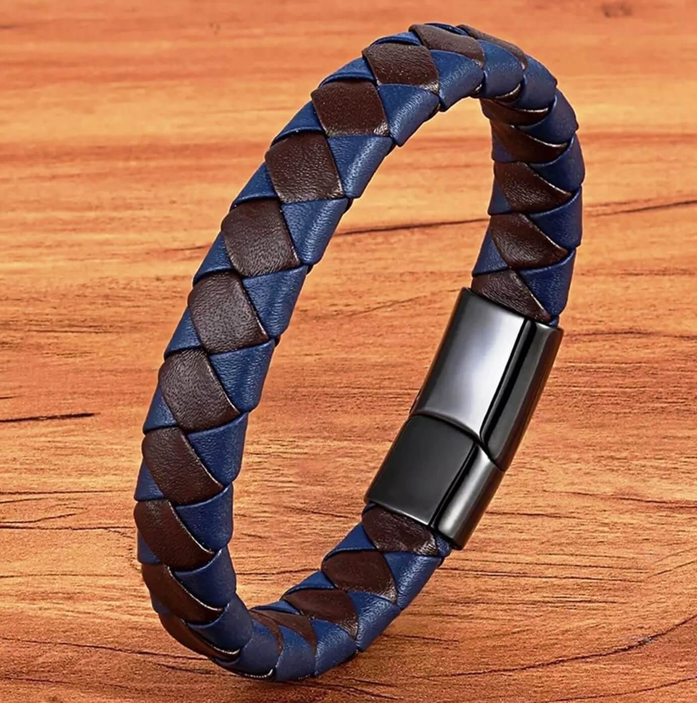 Mens Inset Two-tone Bracelet