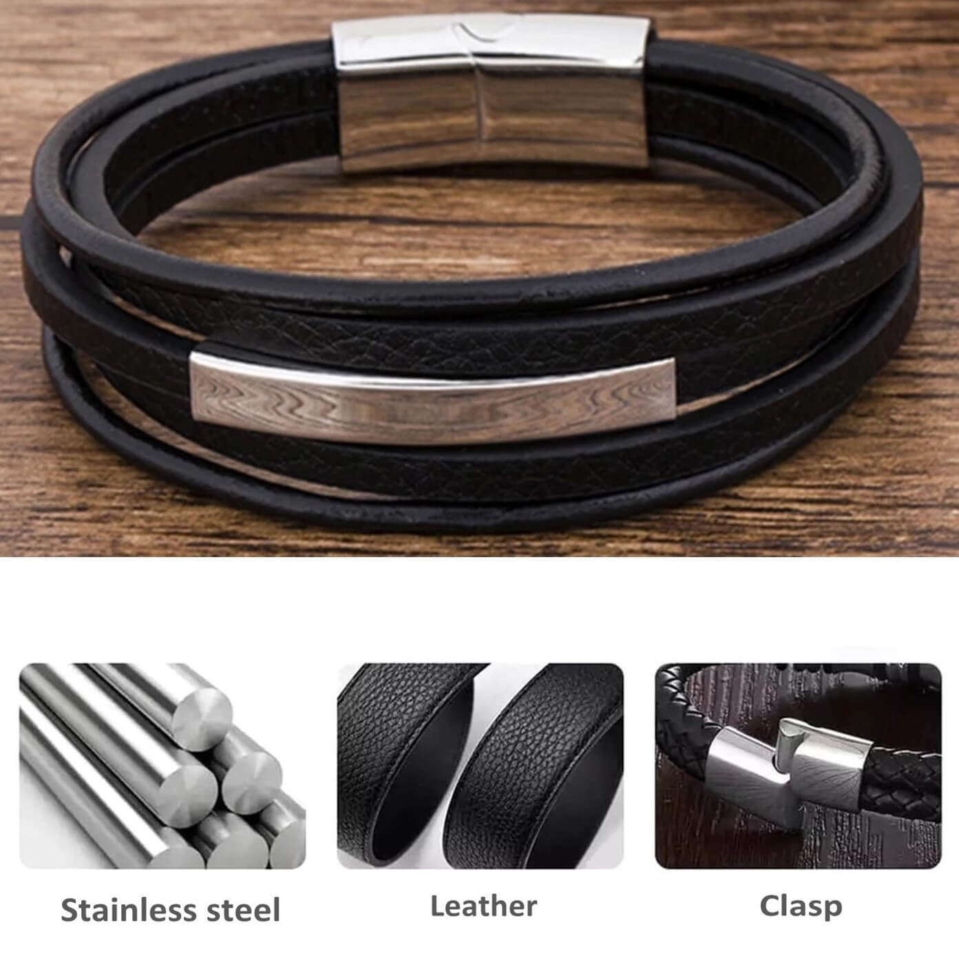 Lively Multi-layer Leather Bracelet