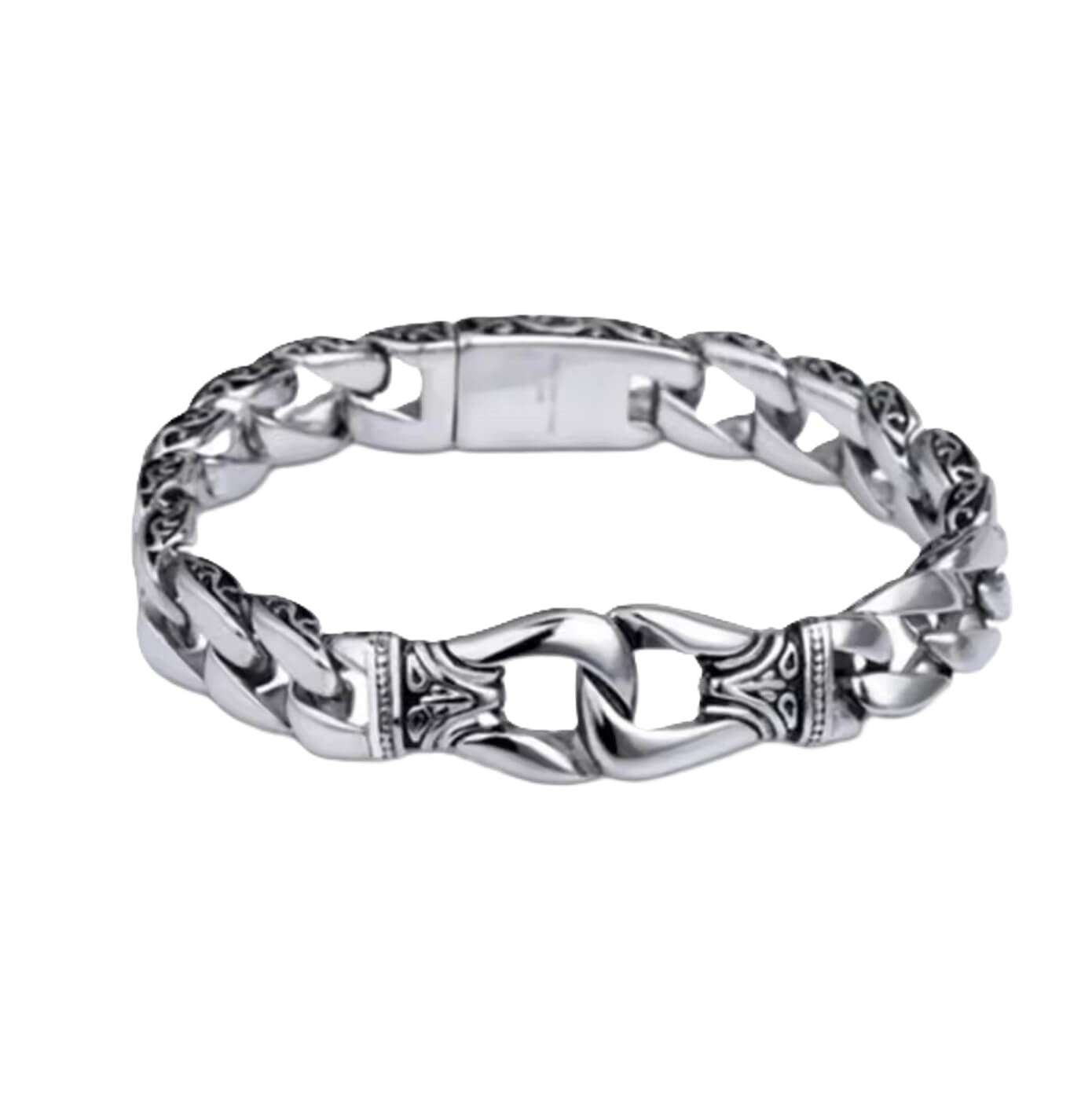 Silver Alloy Totem Bracelet