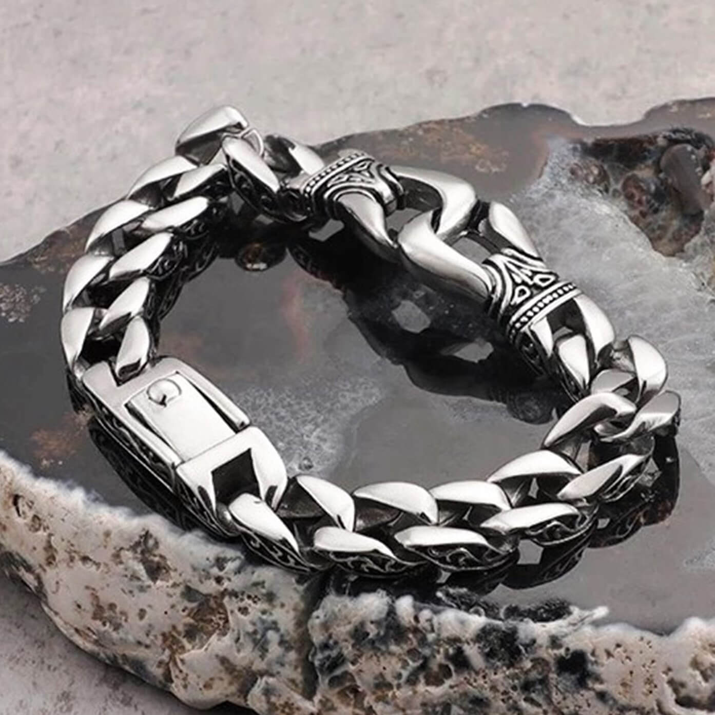 Silver Alloy Totem Bracelet