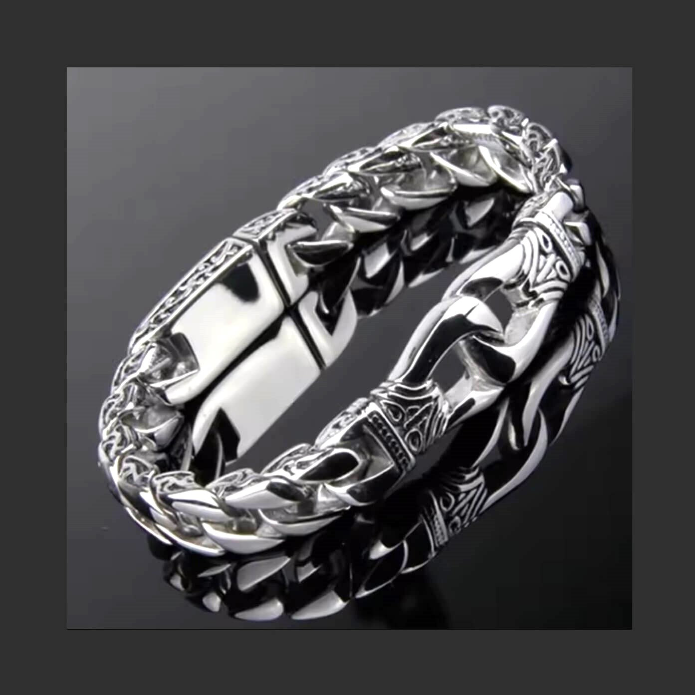 Silver Alloy Totem Bracelet