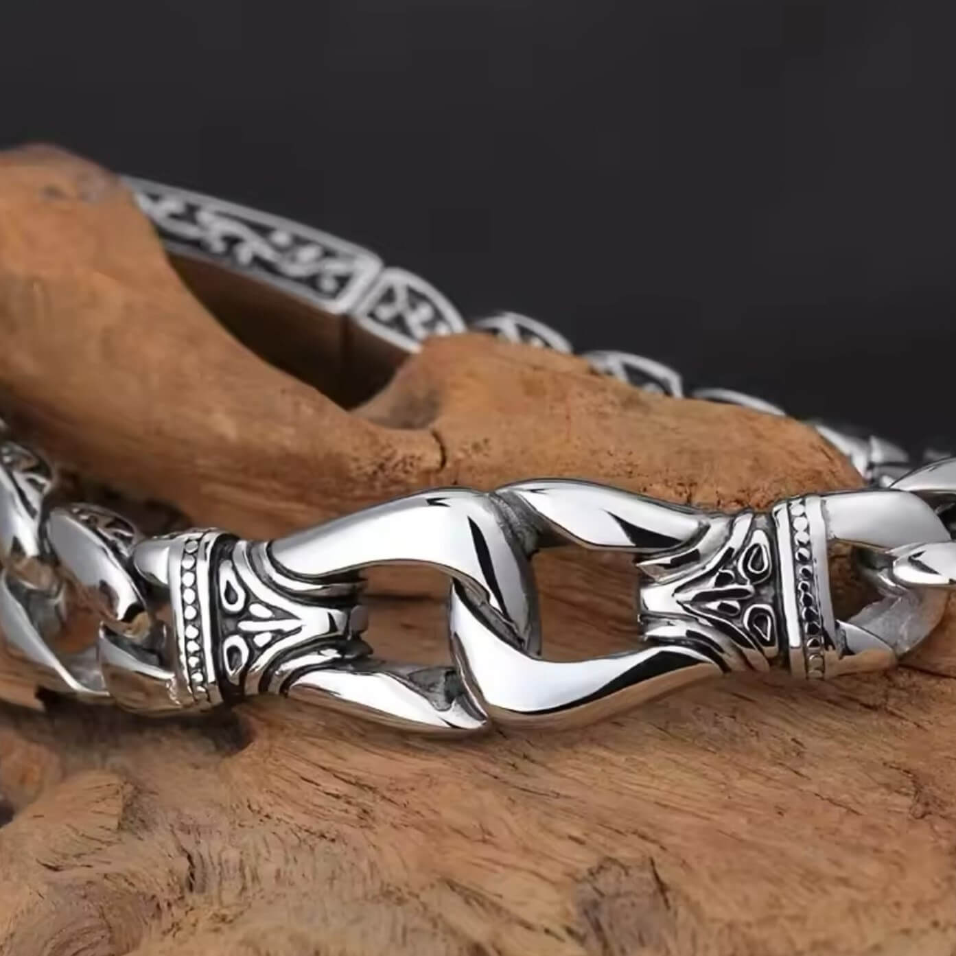 Silver Alloy Totem Bracelet