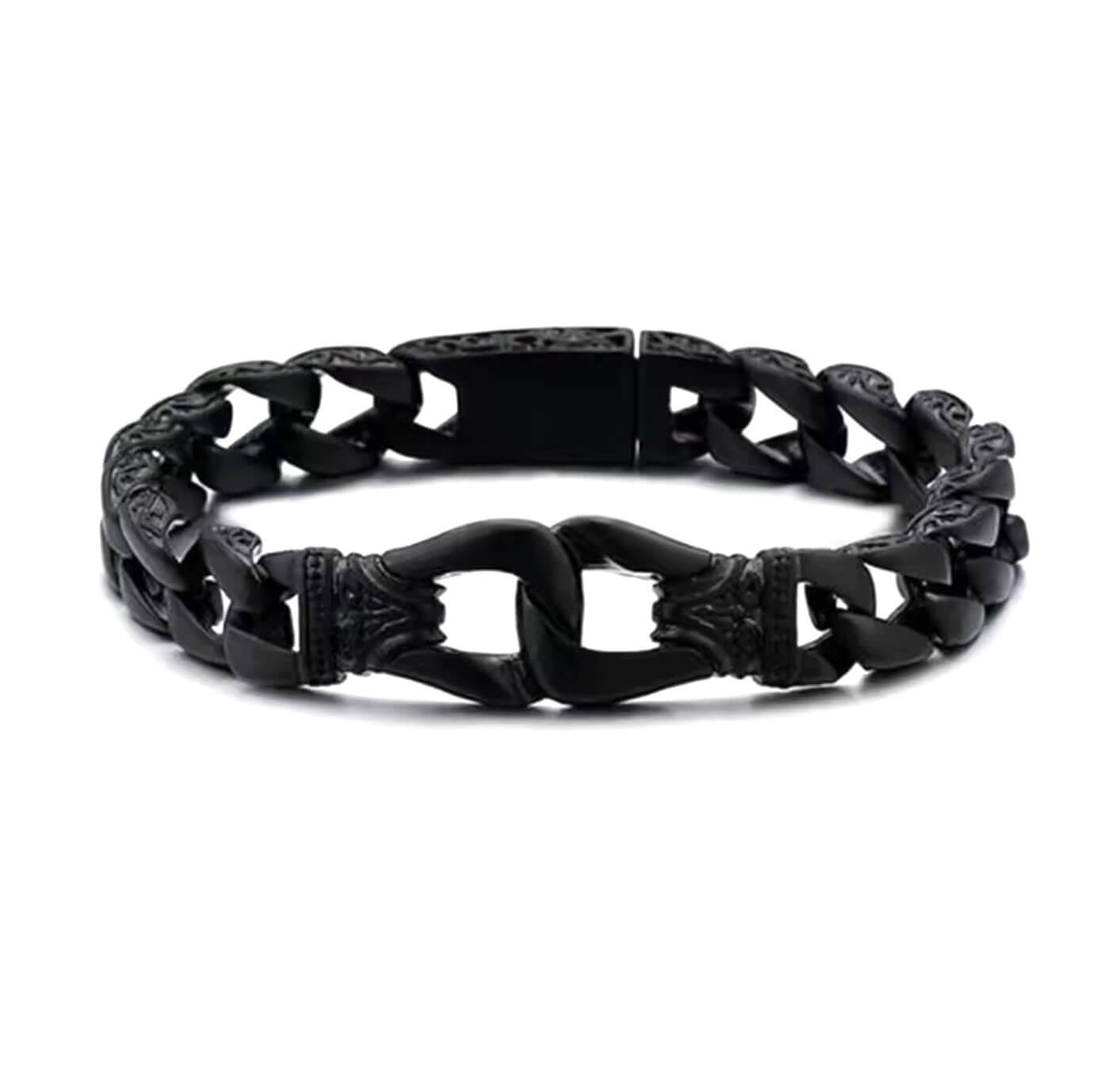Black Alloy Icon Bracelet