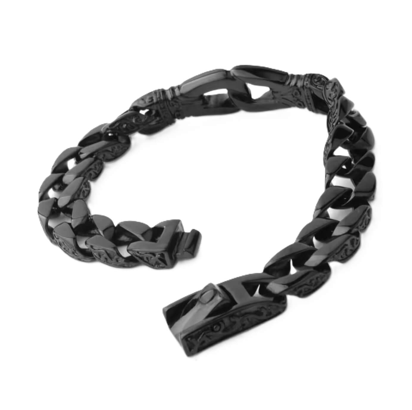Black Alloy Icon Bracelet