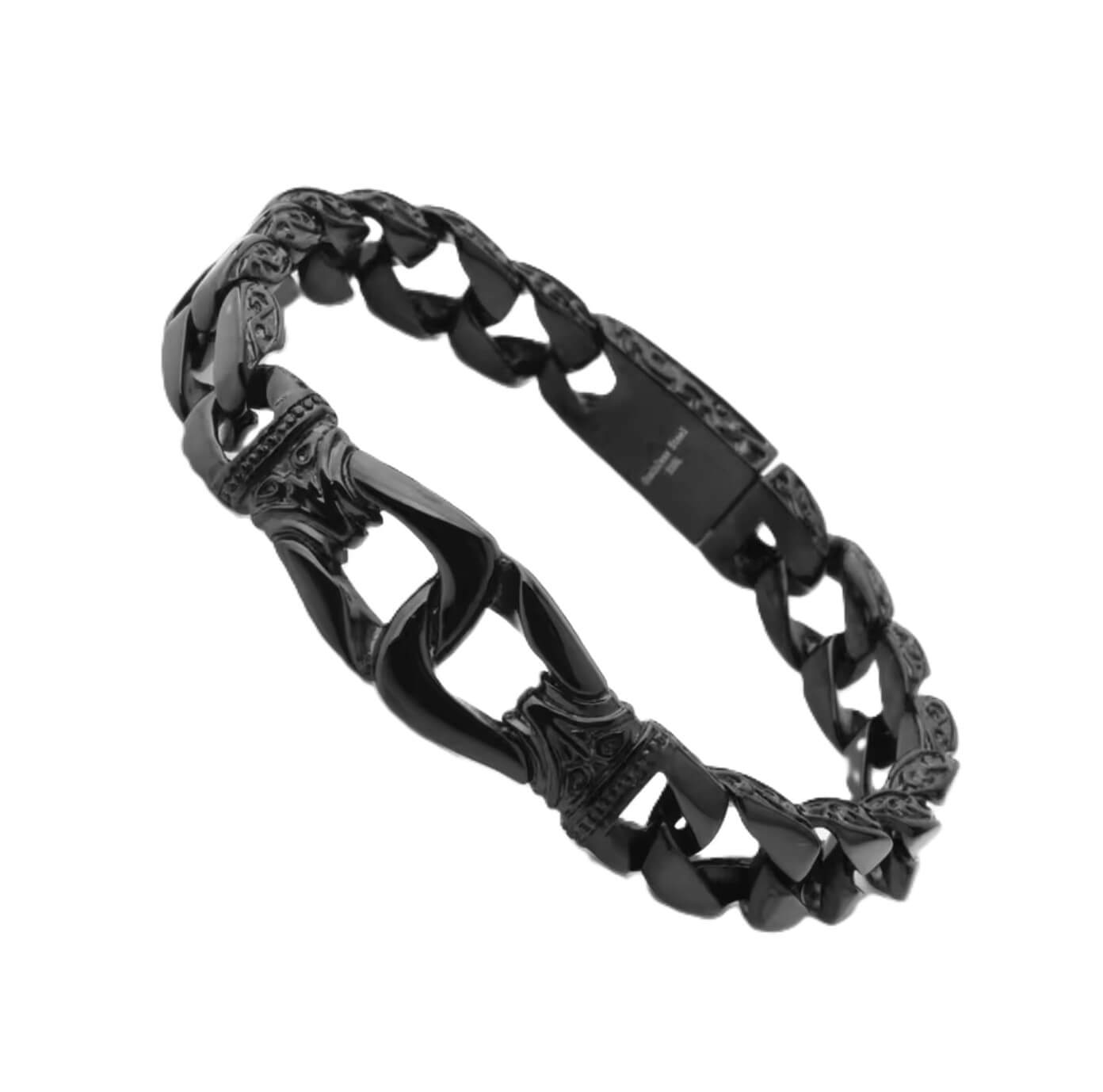 Black Alloy Icon Bracelet