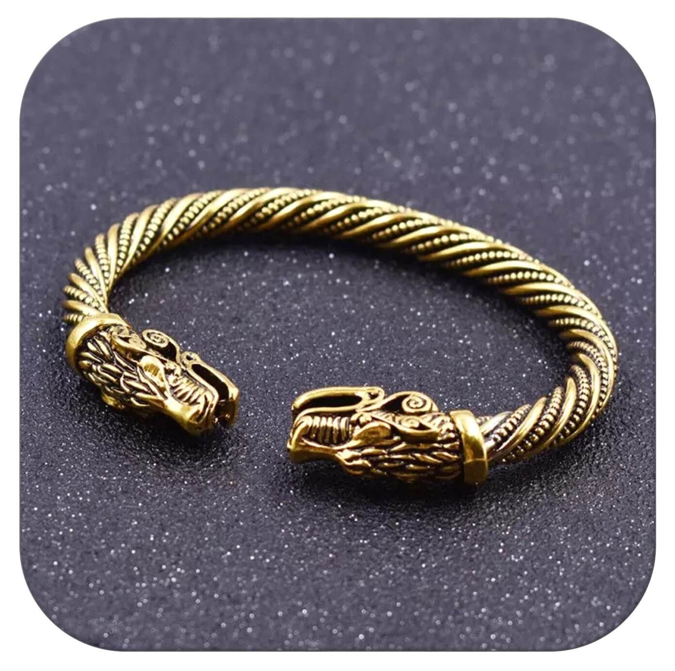 Unisex Norse Viking Wolf Bangle