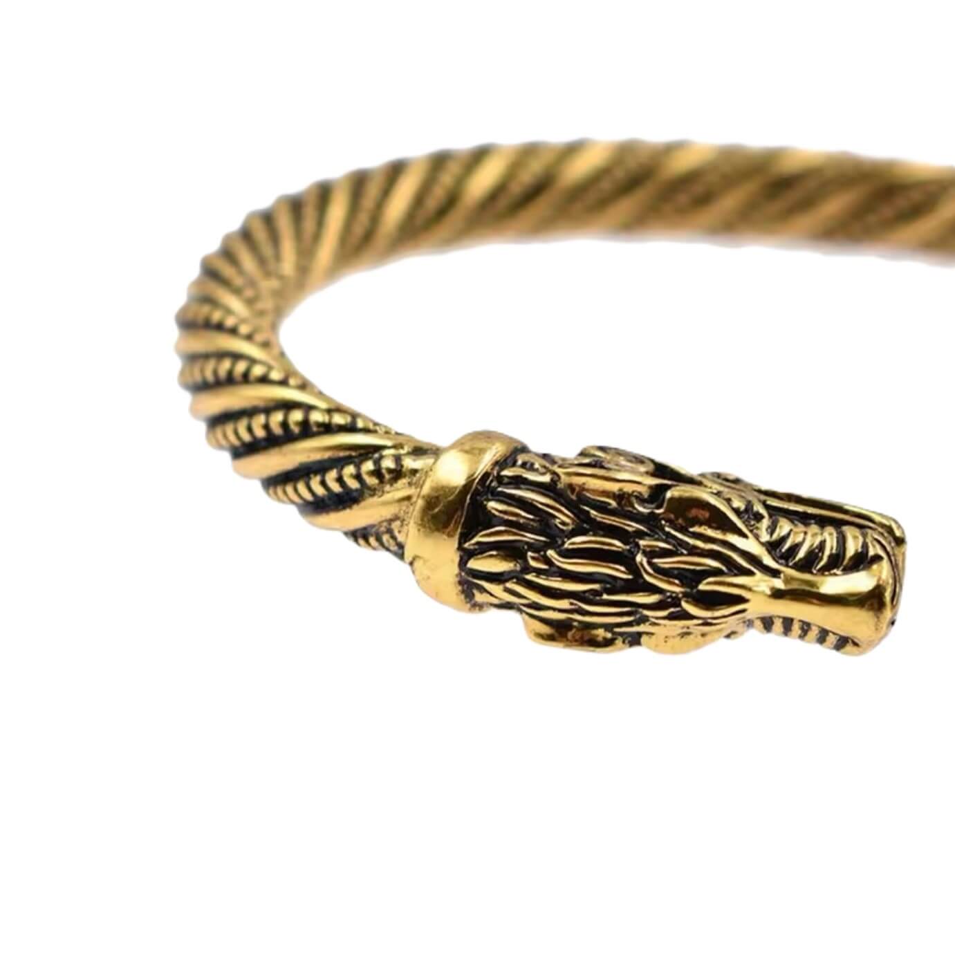 Unisex Norse Viking Wolf Bangle