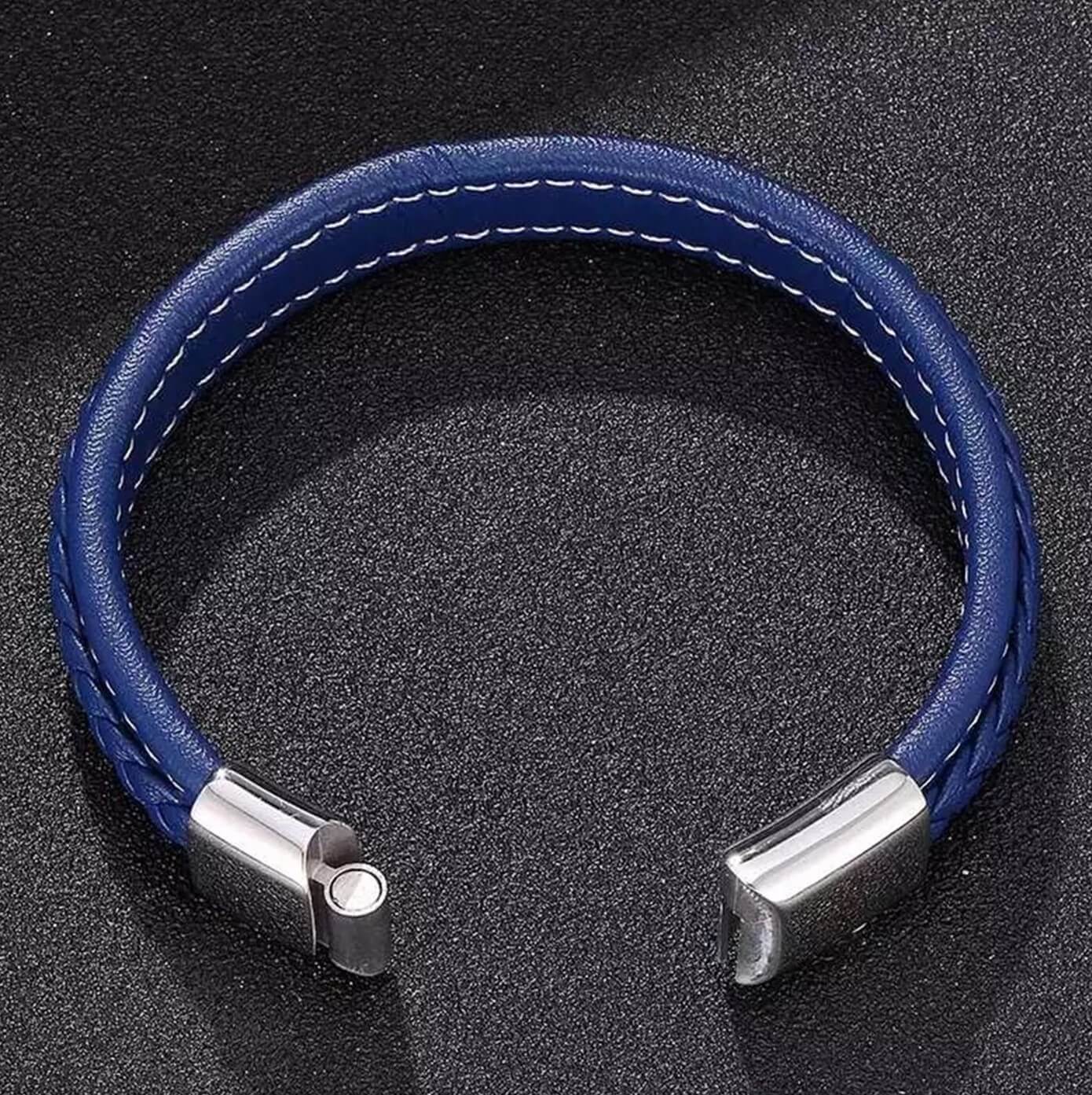 Azure Leather Bracelet