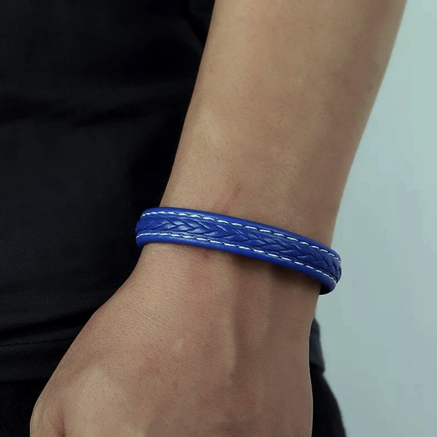 Azure Leather Bracelet