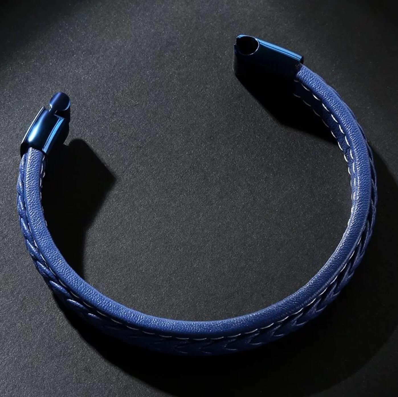 Indigo Leather Bracelet