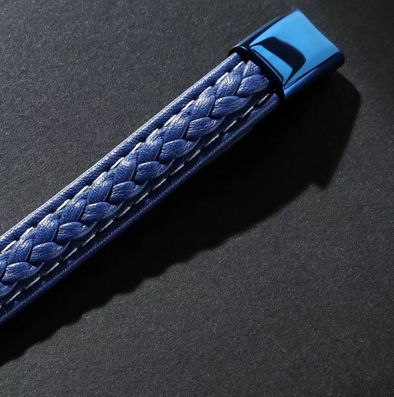 Indigo Leather Bracelet