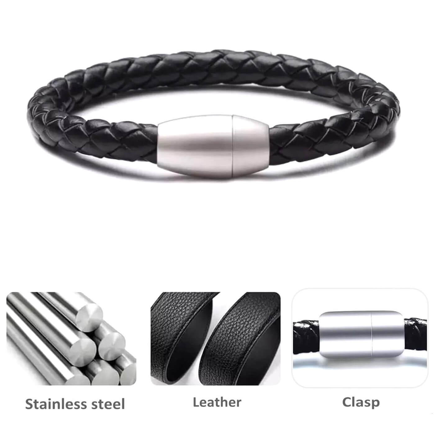 Unisex Black Rope Bracelet