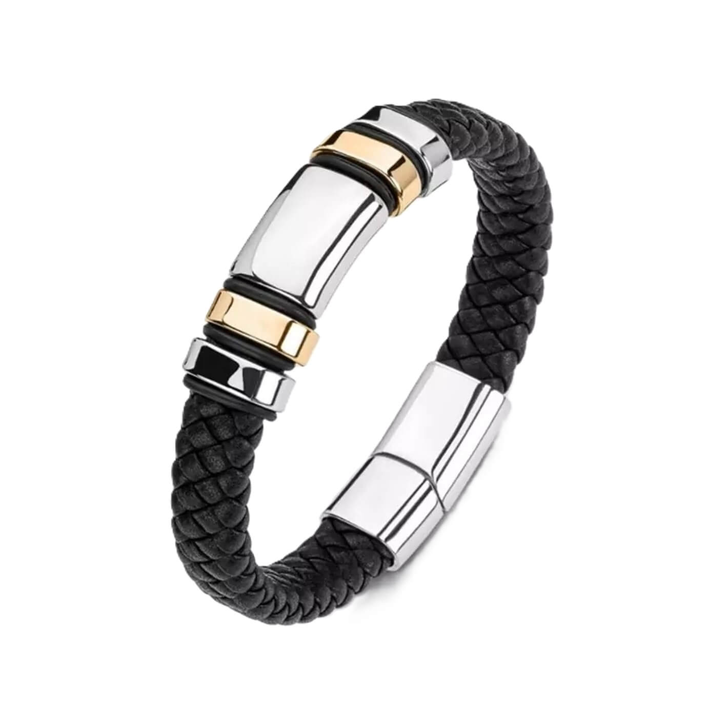 Mens Attire Leather Bracelet