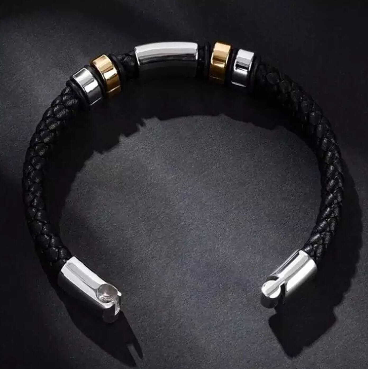 Mens Attire Leather Bracelet