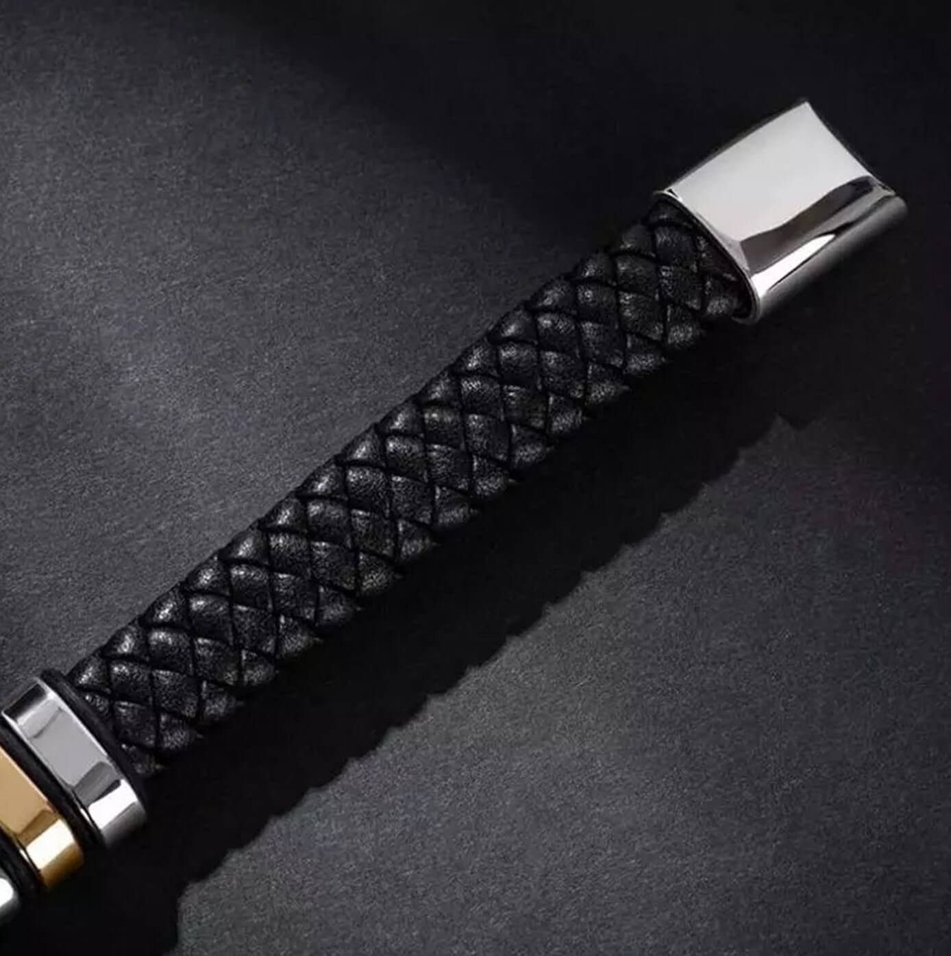Mens Attire Leather Bracelet
