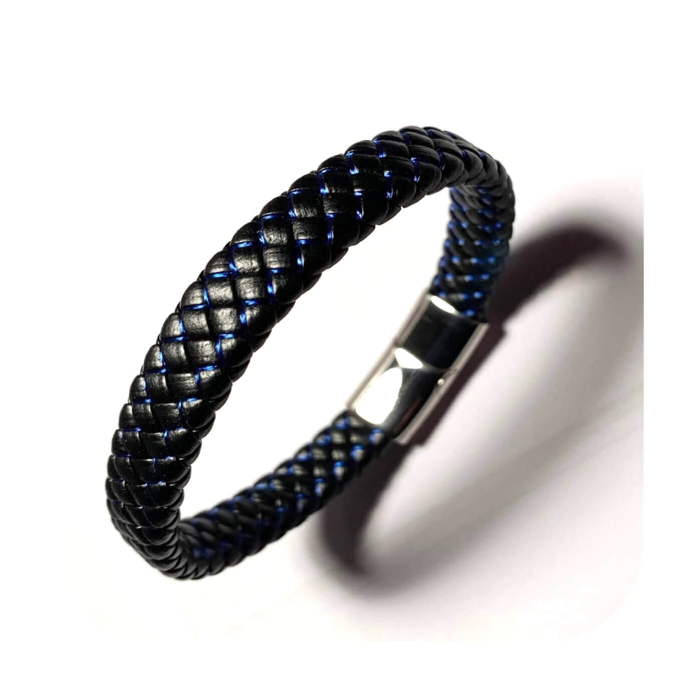 Mens Energy Leather Bracelet
