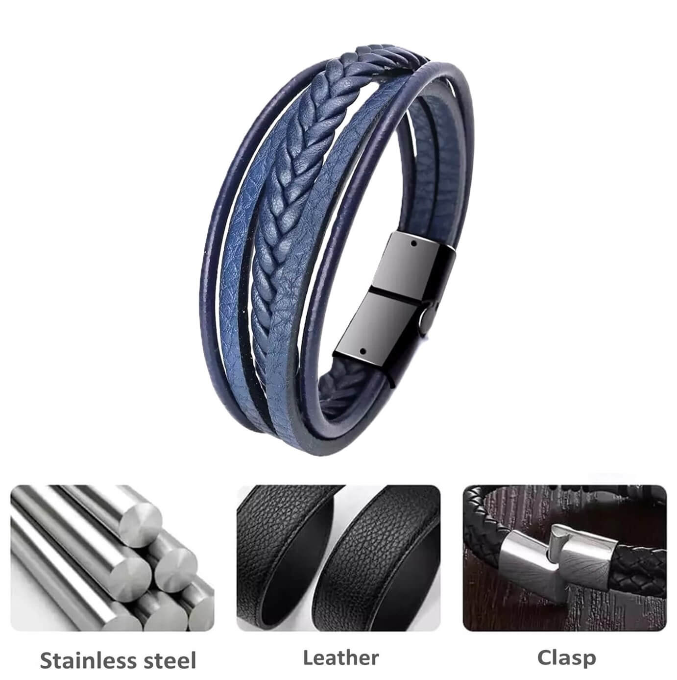 Armada Multi Leather Bracelet