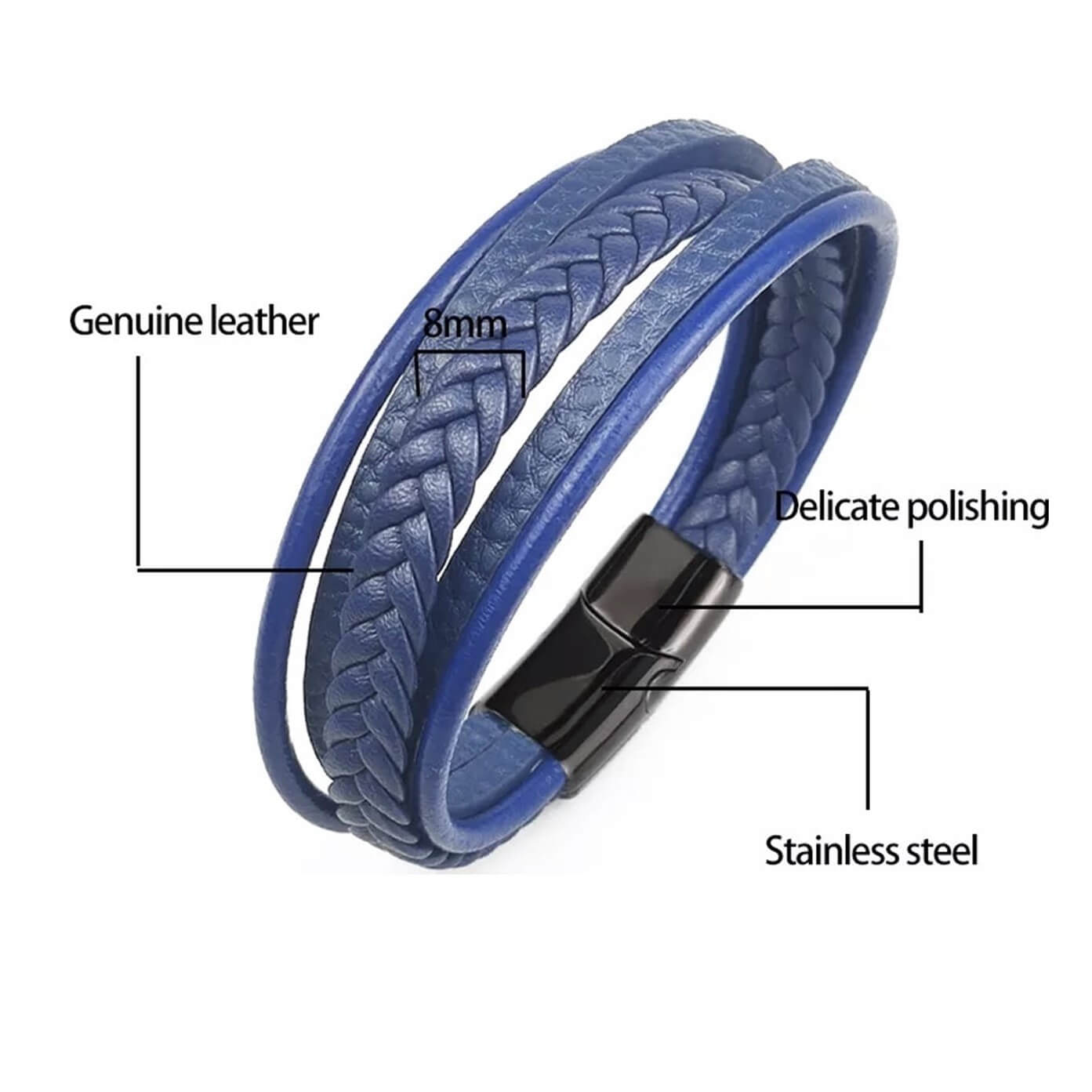 Armada Multi Leather Bracelet