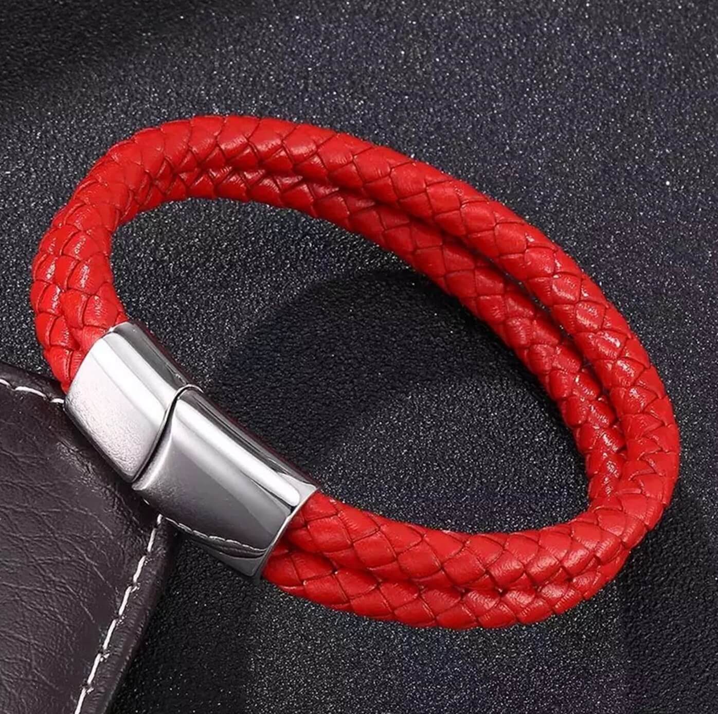 Unisex Feisty Leather Bracelet