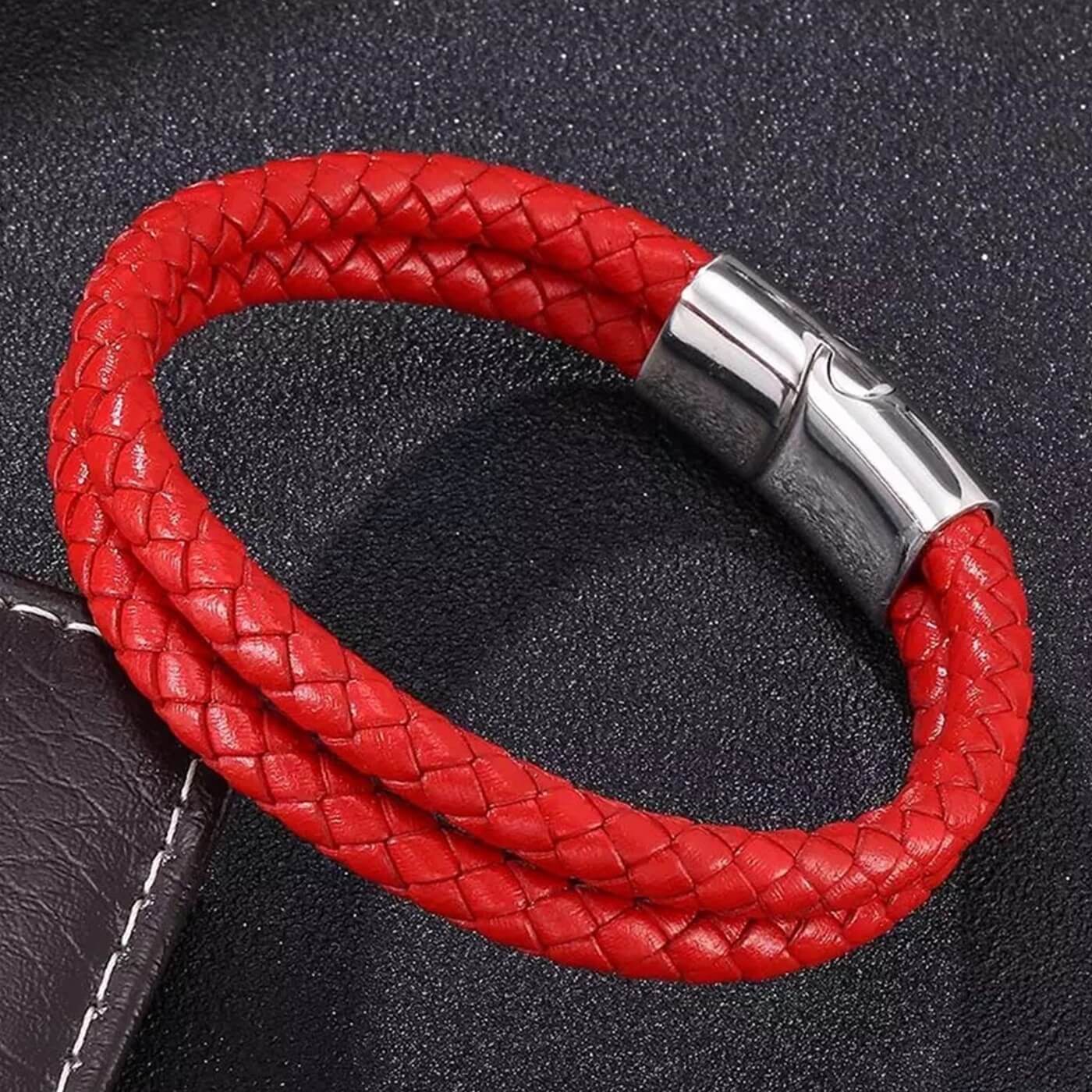 Unisex Feisty Leather Bracelet