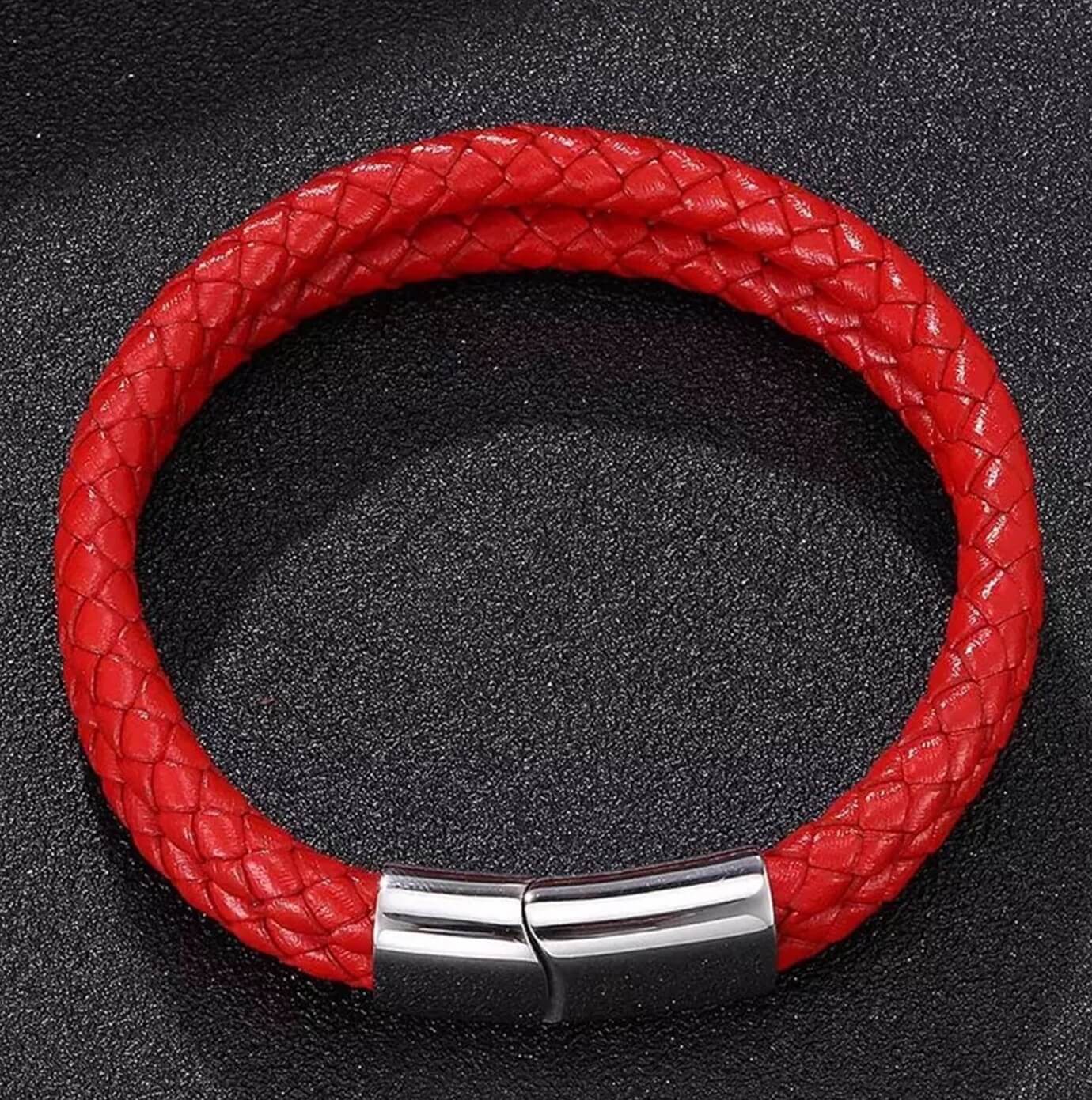 Unisex Feisty Leather Bracelet