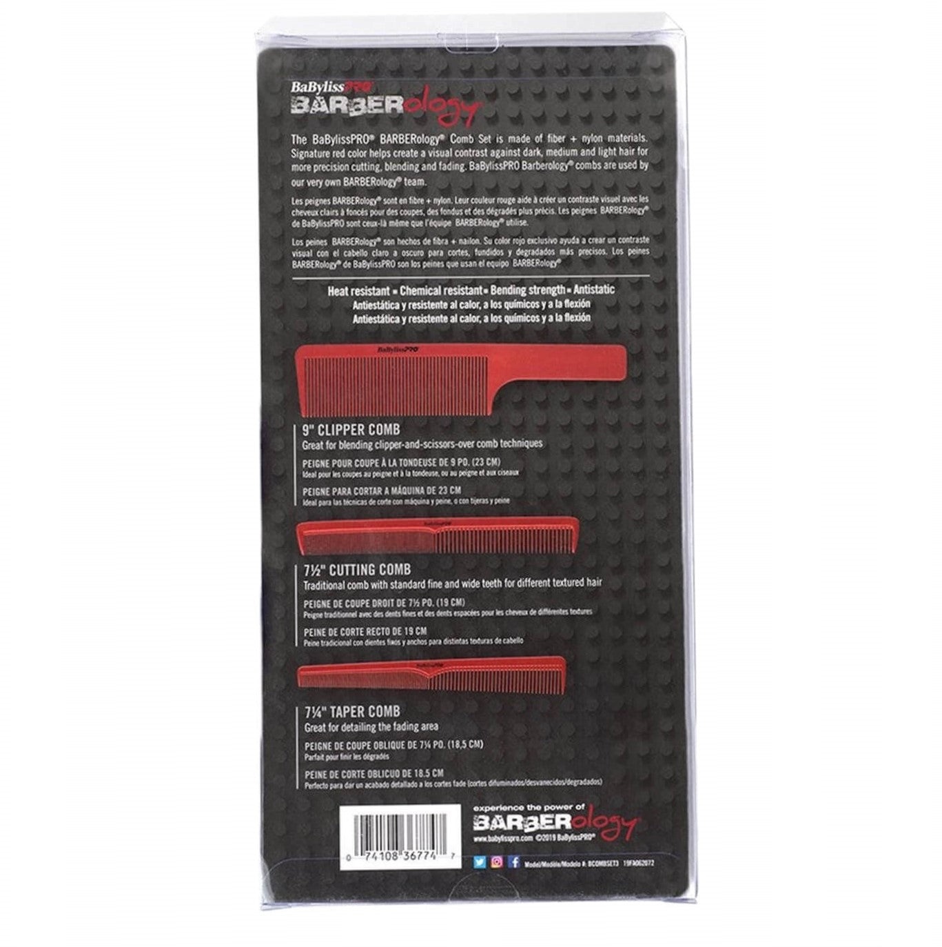 BaBylissPRO Red Comb Set