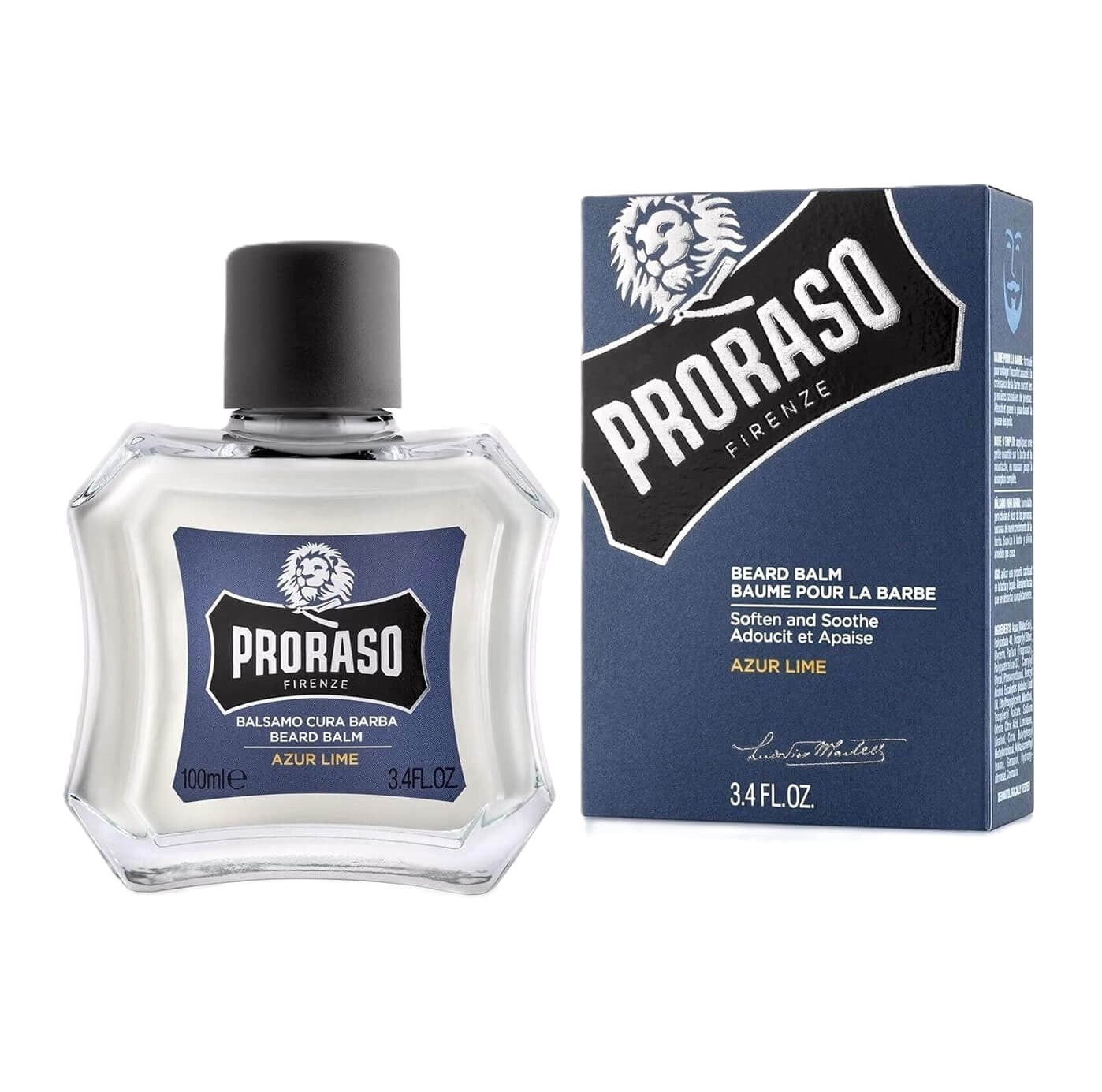 Proraso Beard Balm Azur Lime + Beard Brush