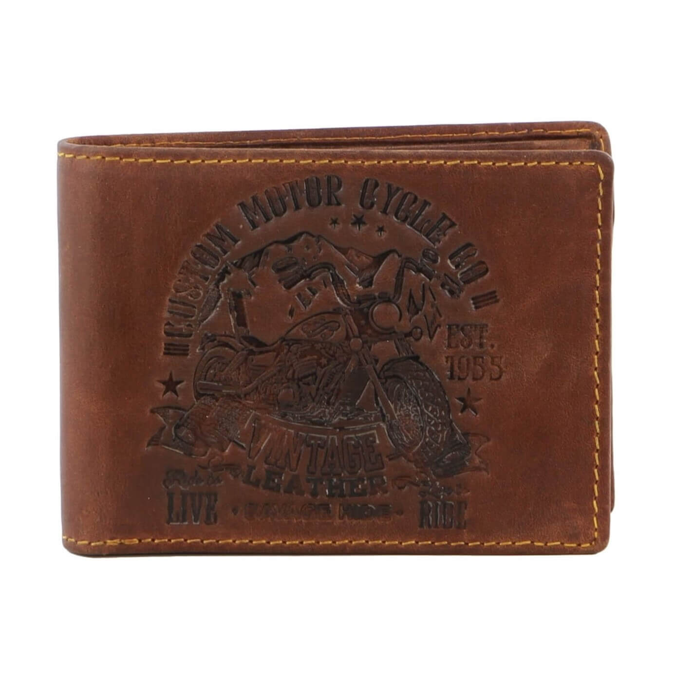 Billy The Kid Mens Tri-fold Leather Wallet