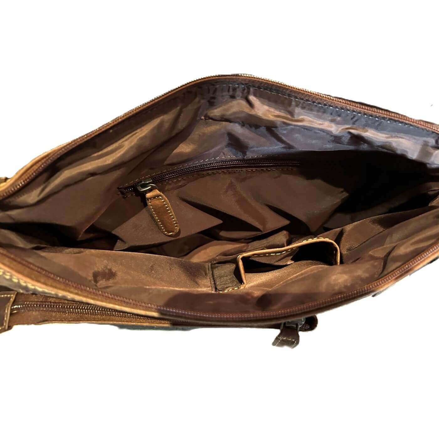 Billy The Kid Mens Leather Messenger Bag