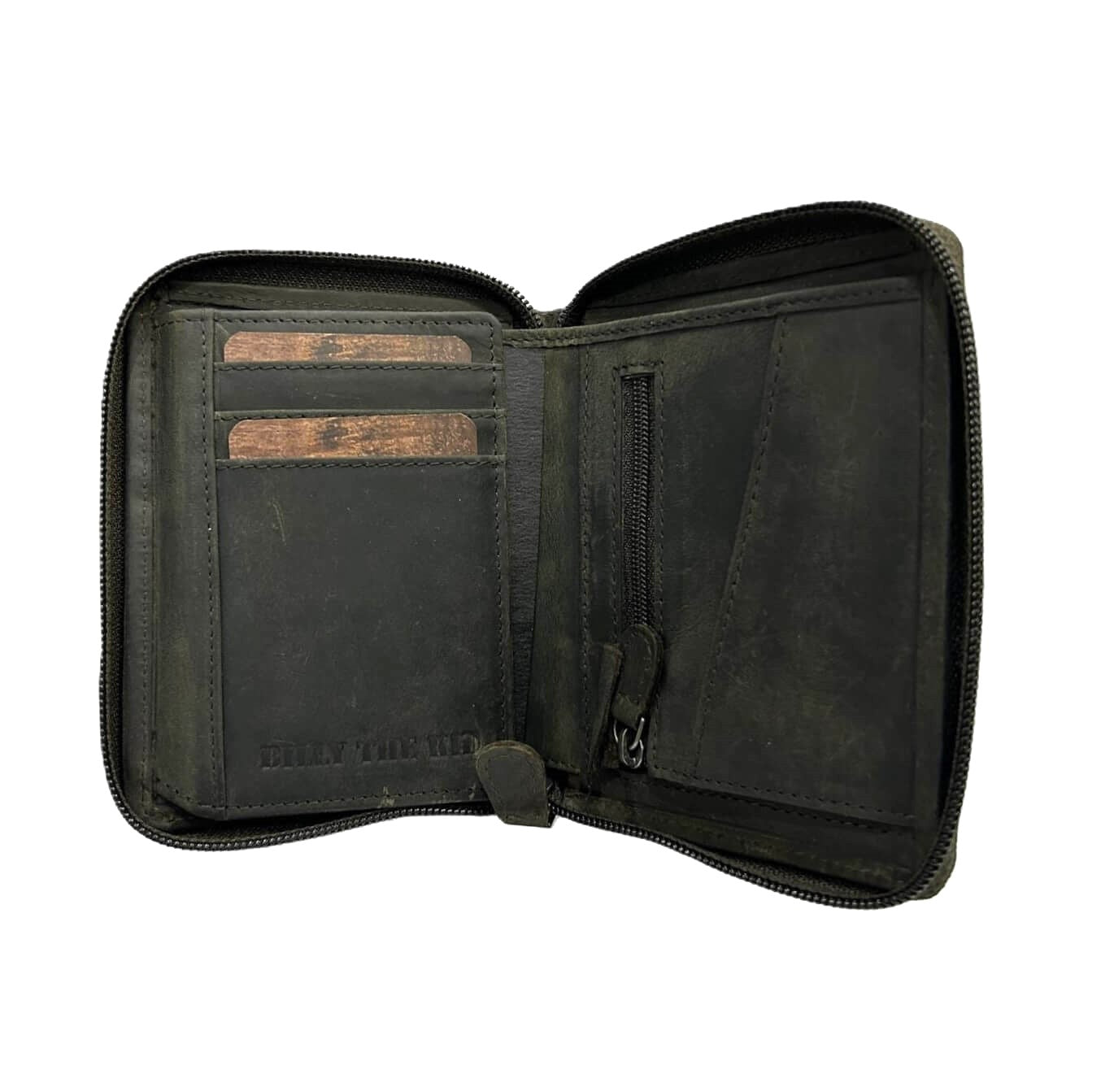 Billy The Kid Mens Leather Zipped Wallet