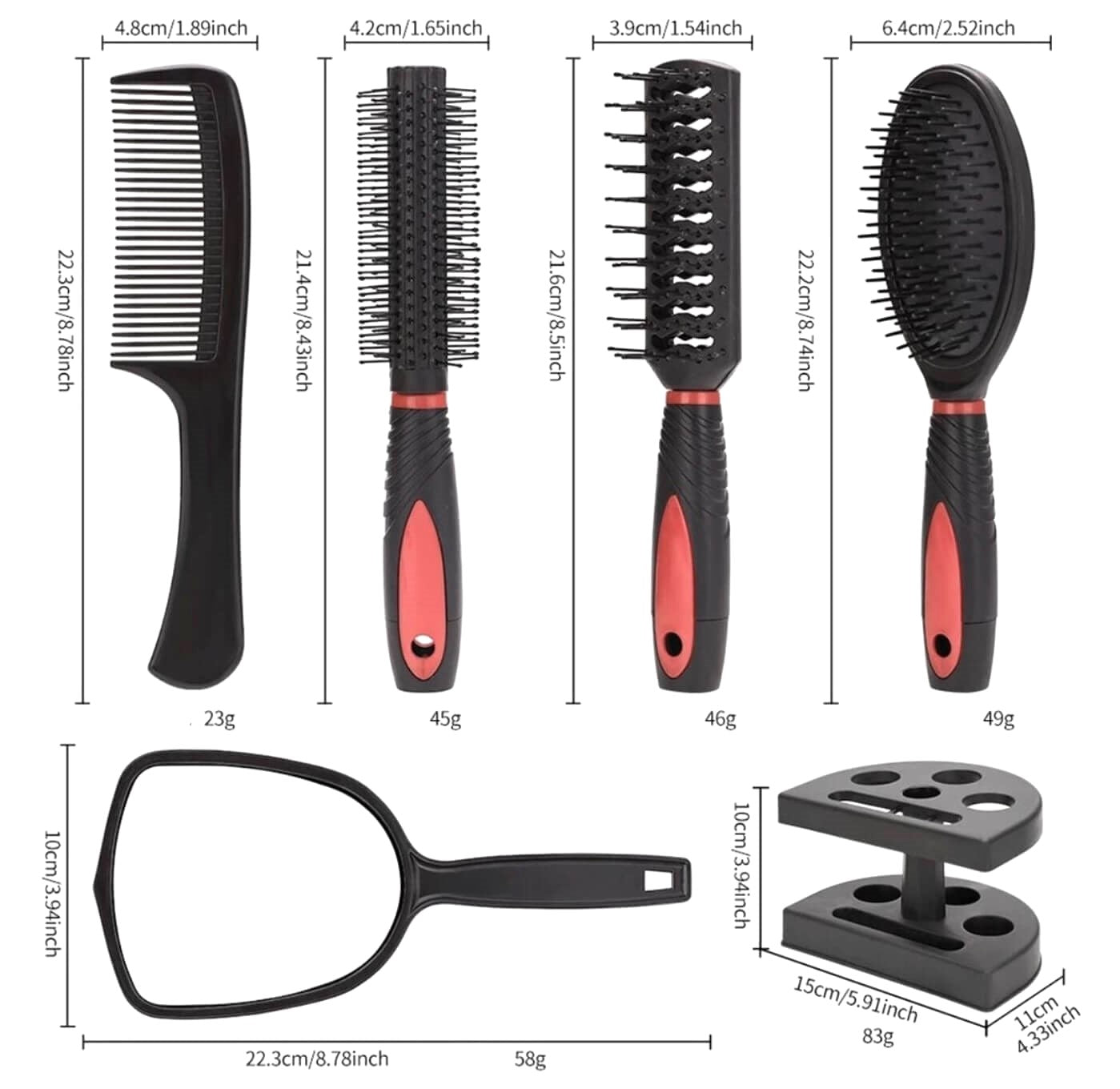 Premium 6-Piece Brush Set