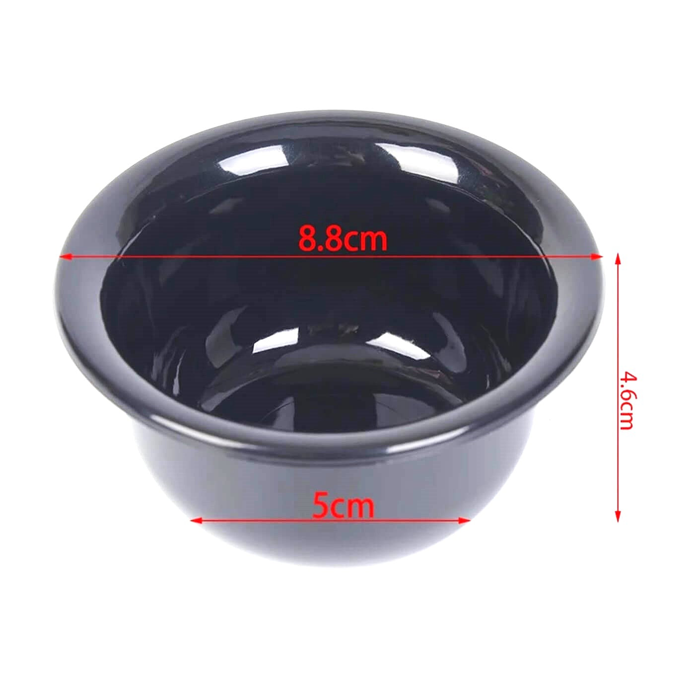 Black Acrylic 4-Piece Shave Set